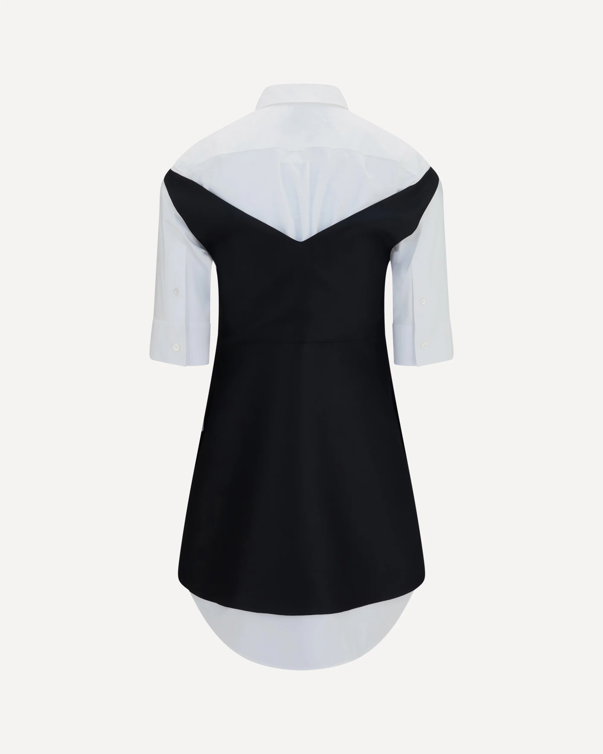 Hybrid Shirt Dress - BLACK | Cheap Luxury Handbags Store,