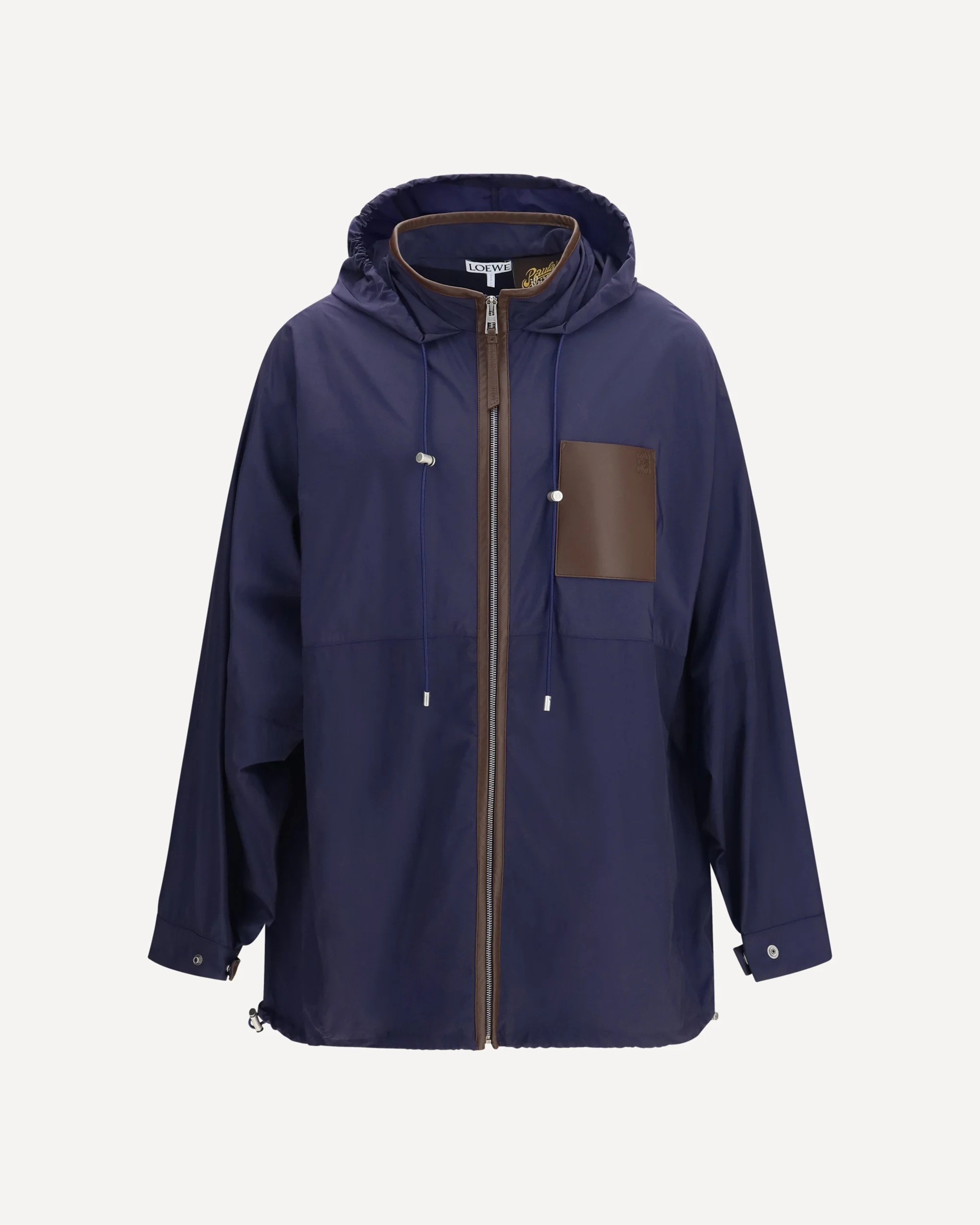 Hooded technical fabric Jacket Loewe x Paula’s Ibiza - BLUE | Cheap Luxury Handbags Store,