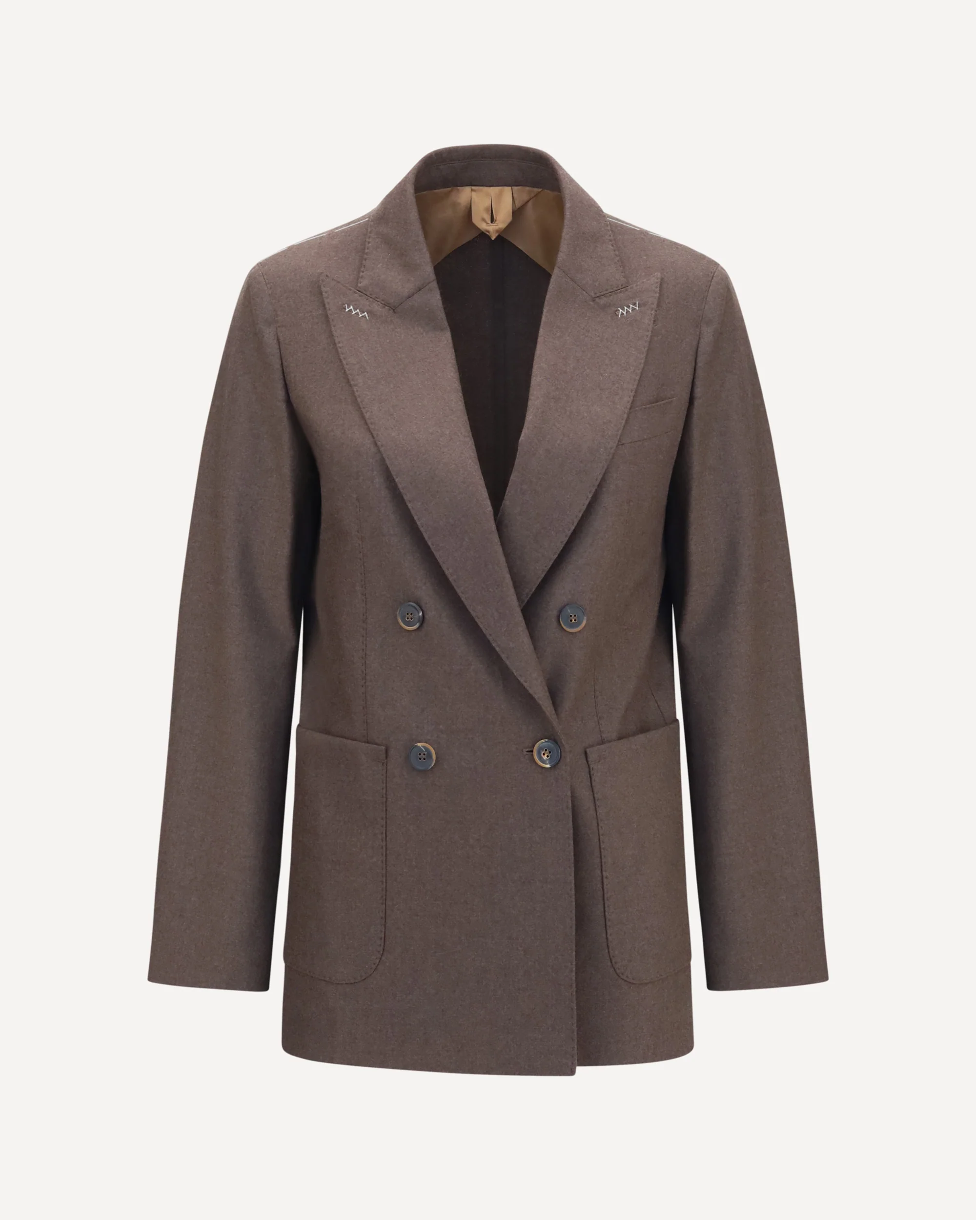 Cloruro double-breasted Blazer - BROWN | Cheap Luxury Handbags Store,