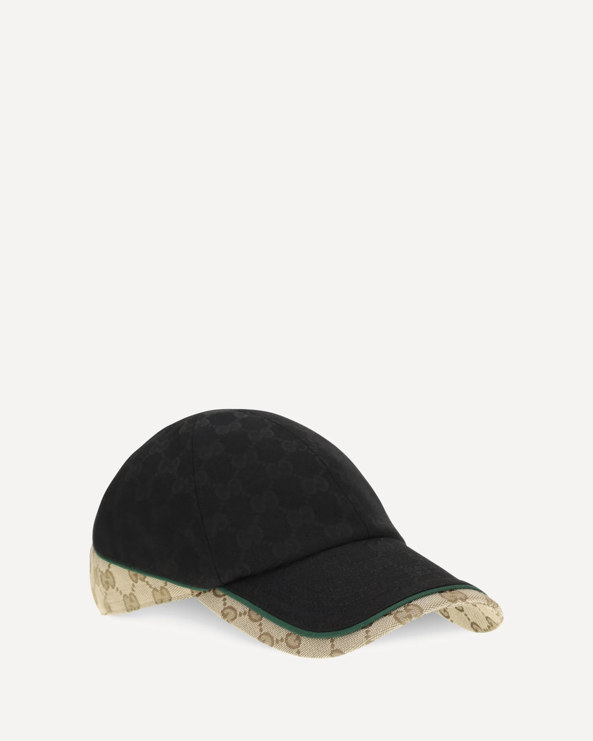 GG cotton fabric Baseball Hat - BLACK | Cheap Luxury Handbags Store,