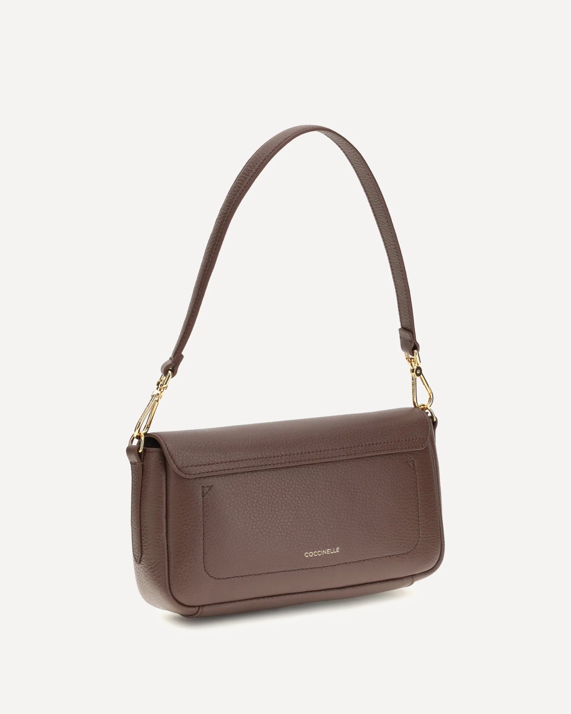 C-Me Lock medium Shoulder Bag - BROWN | Cheap Luxury Handbags Store,