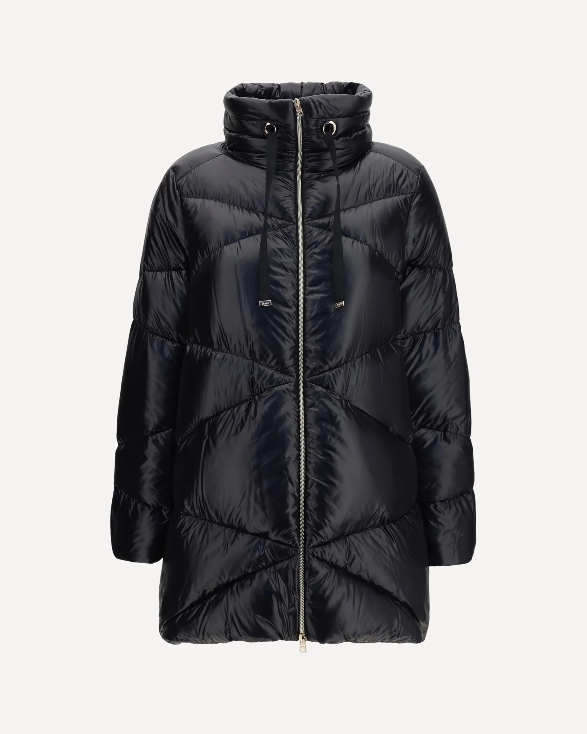 Quilted drawstring down Jacket - BLACK | Cheap Luxury Handbags Store,