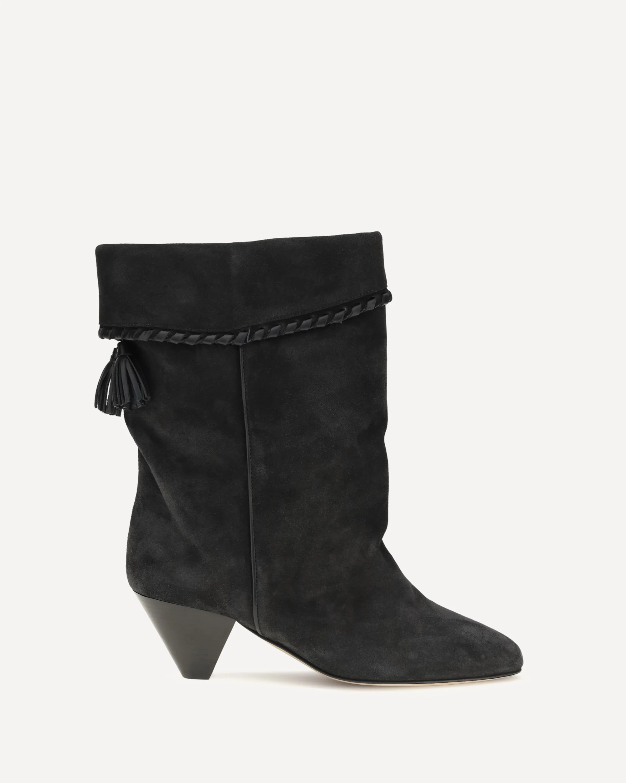 Draped suede Boots - BLACK | Cheap Luxury Handbags Store,