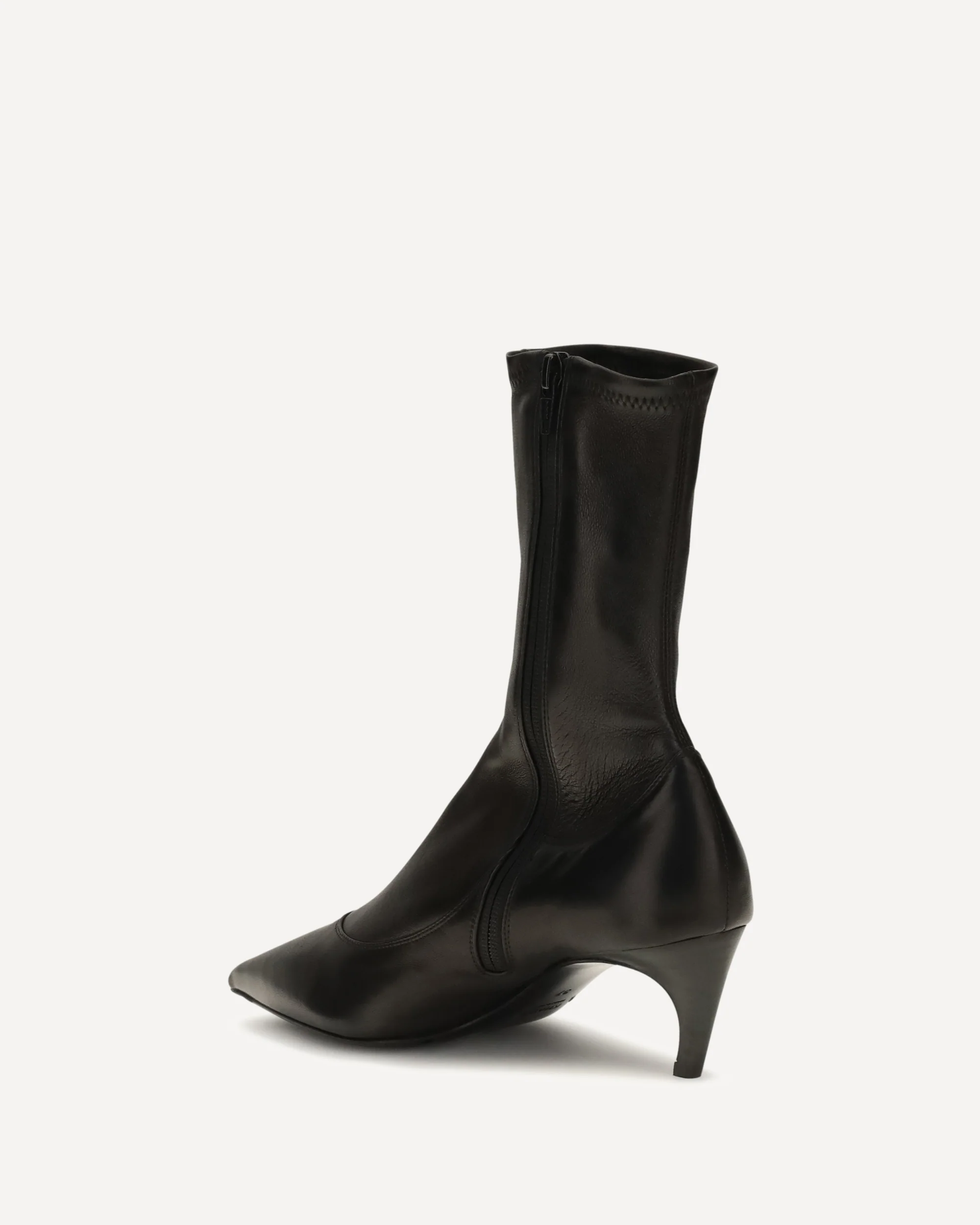 Valerie leather Ankle Boots - BLACK | Cheap Luxury Handbags Store,