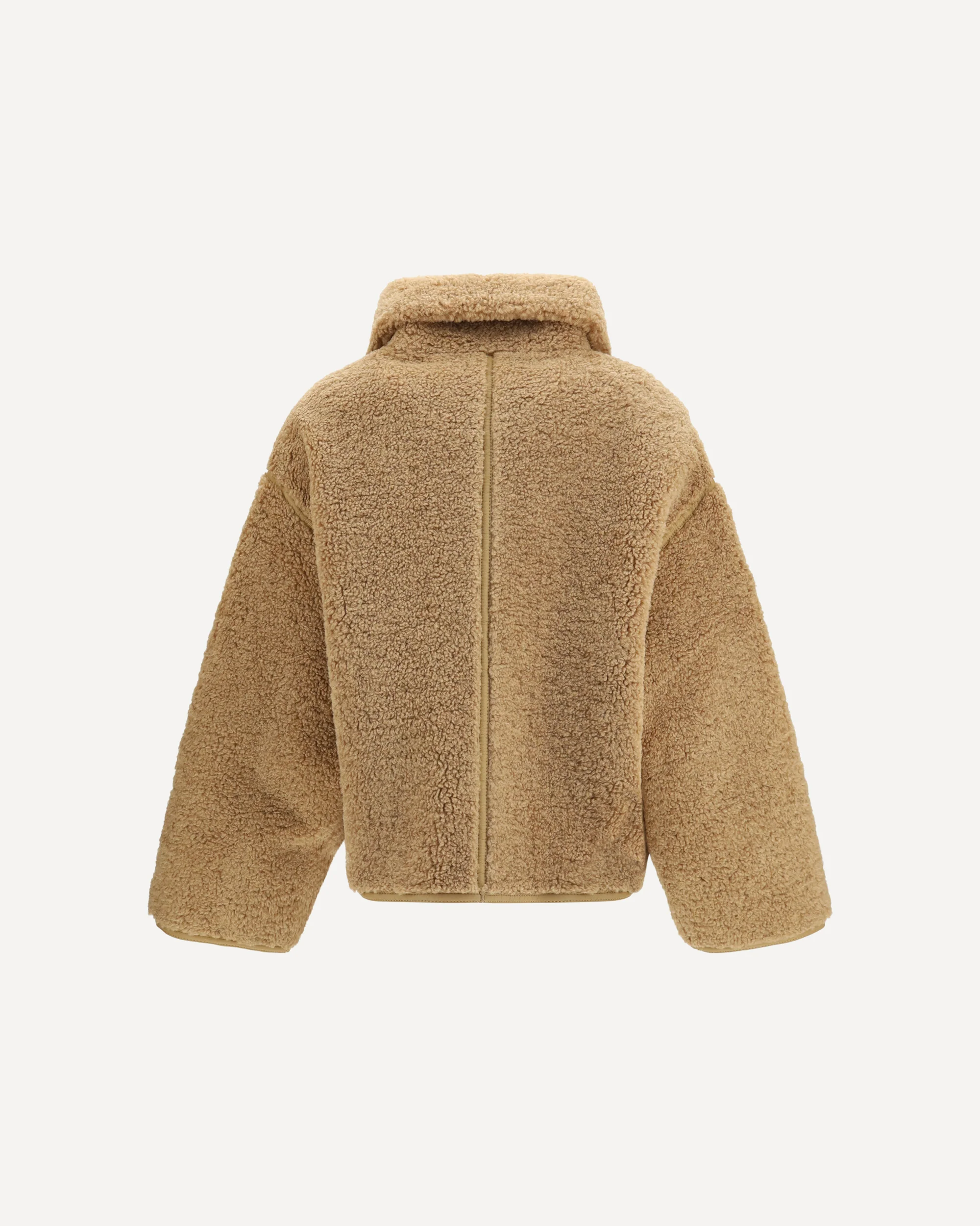 Eco shearling Jacket - BEIGE | Cheap Luxury Handbags Store,