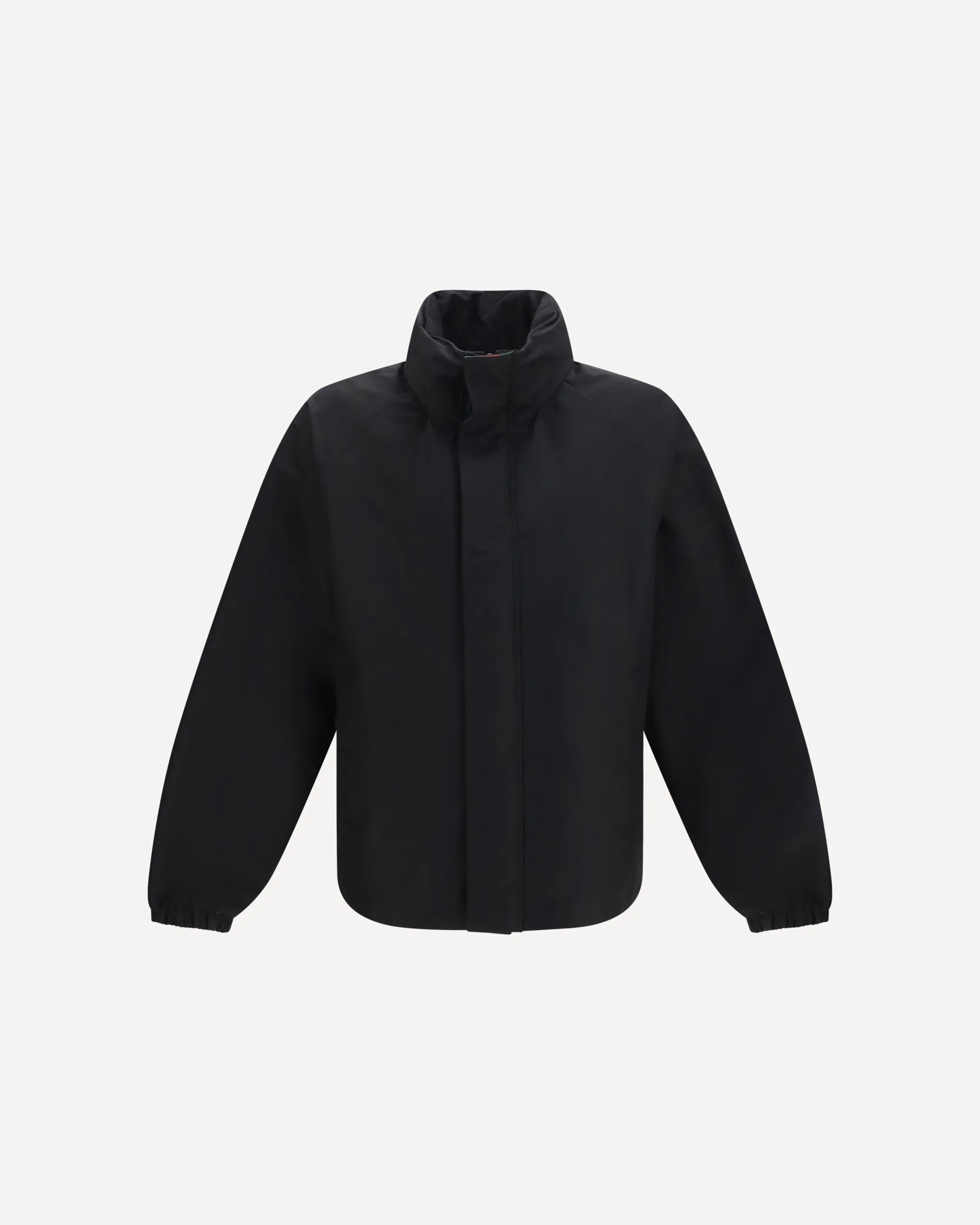 Compact cotton zip Jacket - BLACK | Cheap Luxury Handbags Store,