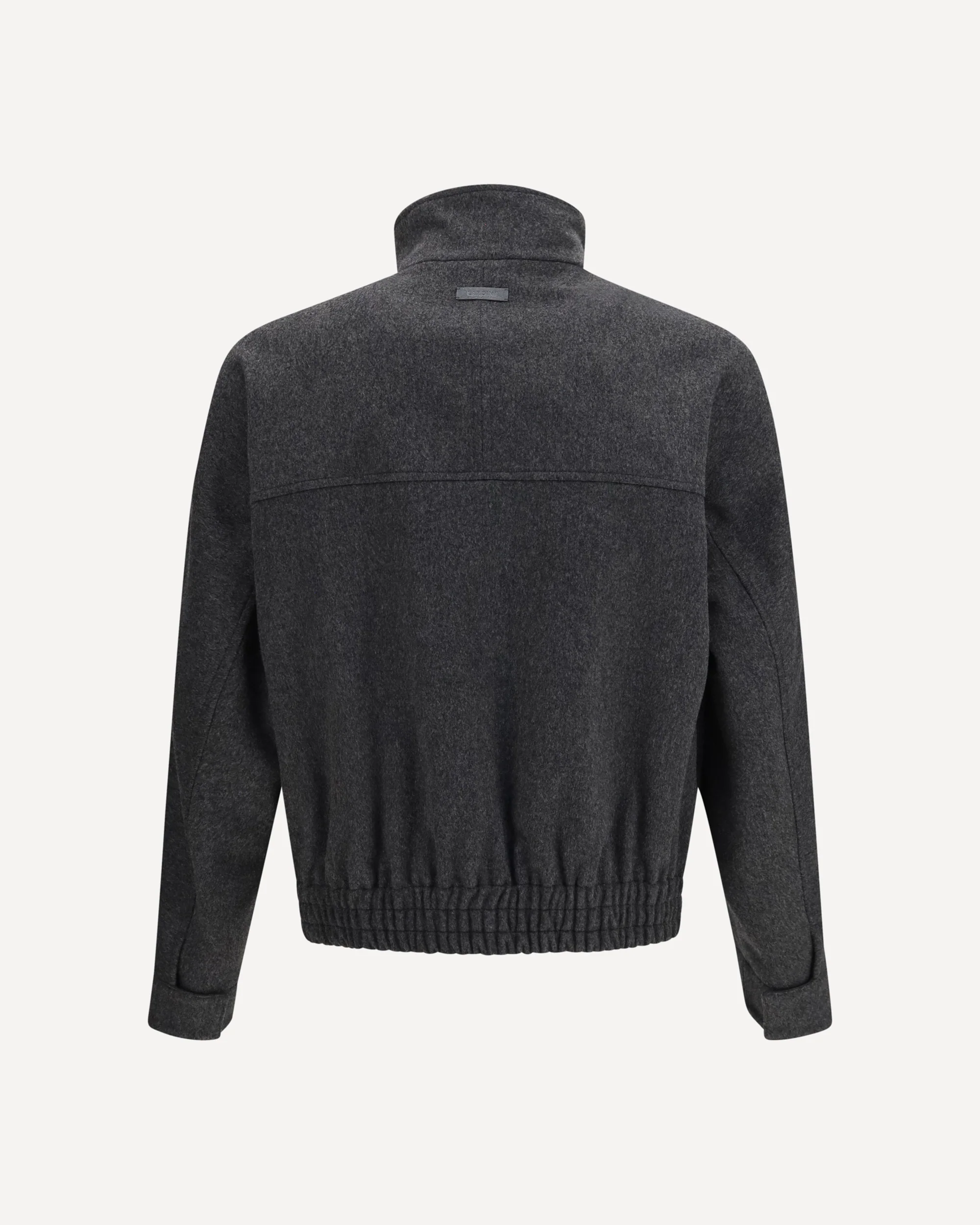 Wool Bomber Jacket - GREY | Cheap Luxury Handbags Store,