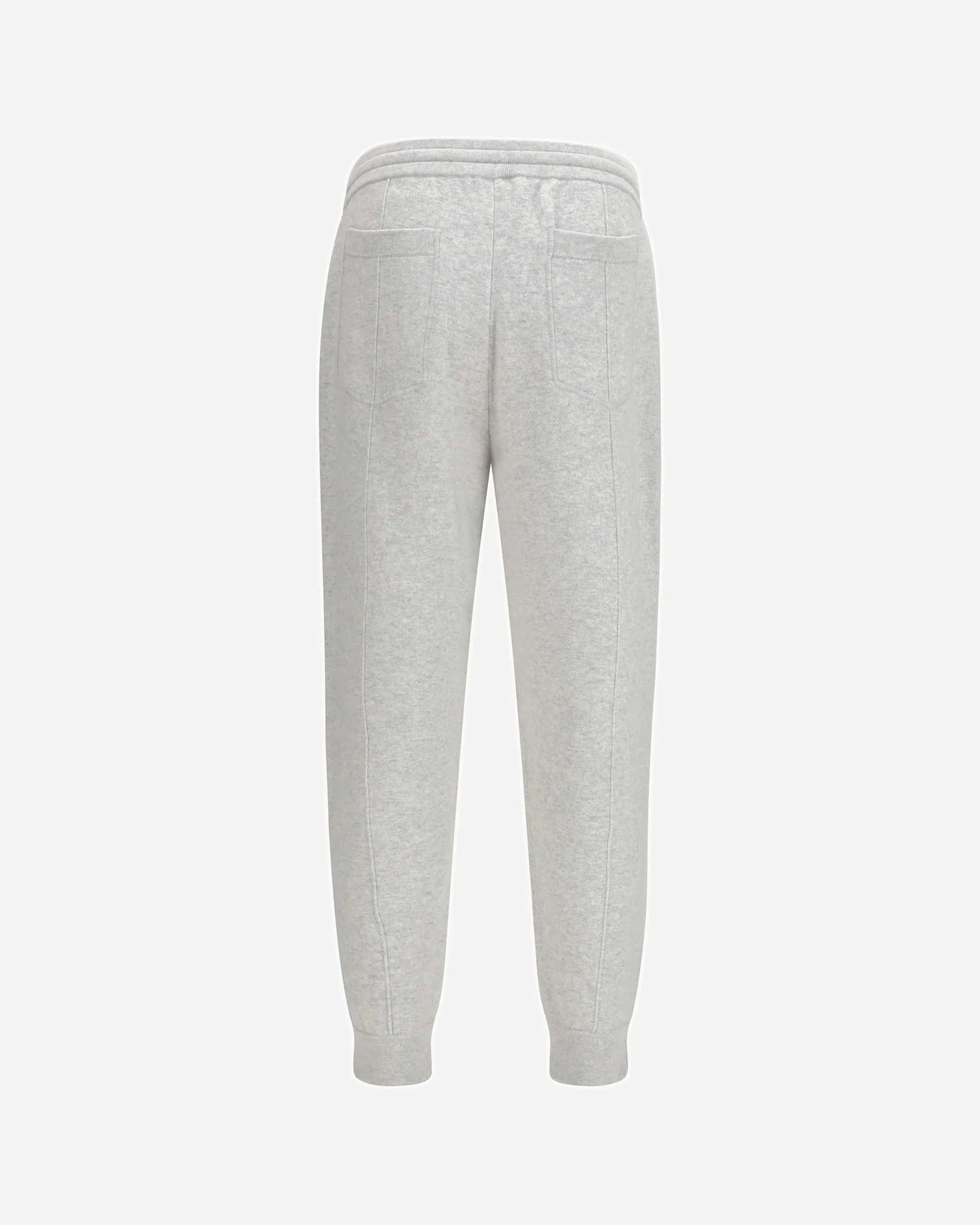 Double-knit cashmere Pants with Crête and zips at the hem - GREY | Cheap Luxury Handbags Store,