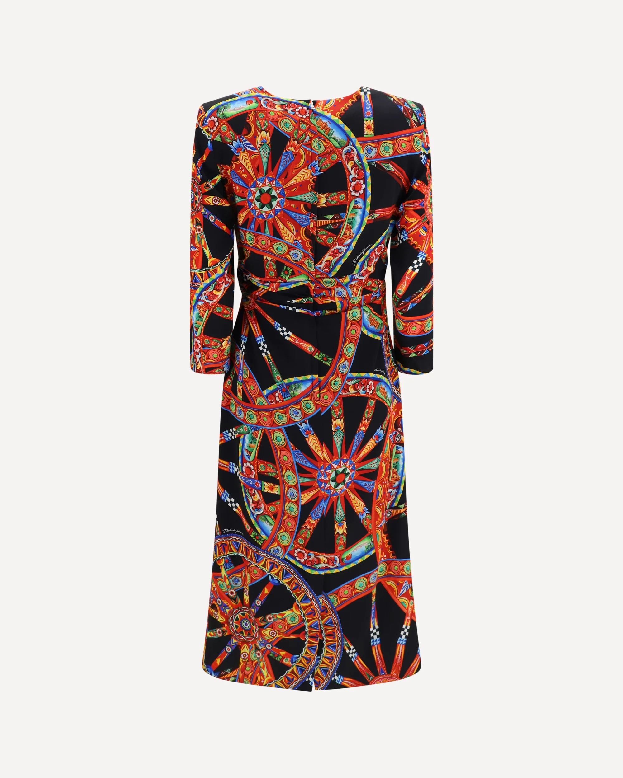 Carretto print charmeuse Dress - MULTICOLOUR | Cheap Luxury Handbags Store,