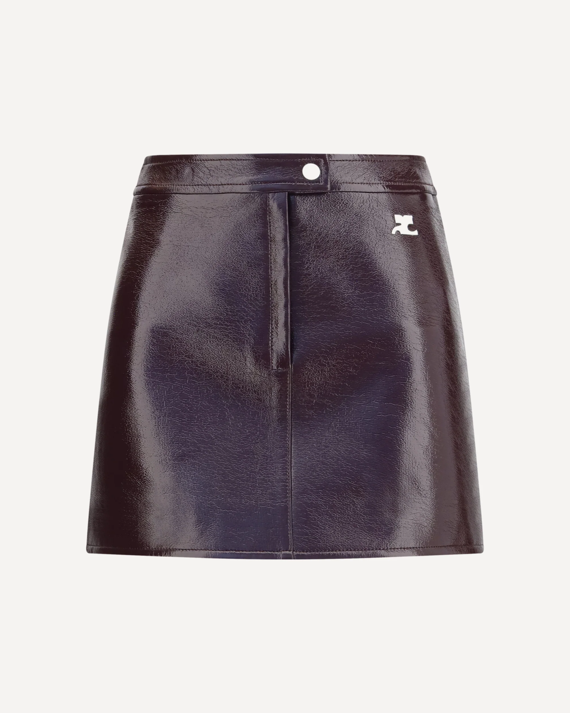 Vinyl mini Skirt - BORDEAUX | Cheap Luxury Handbags Store,