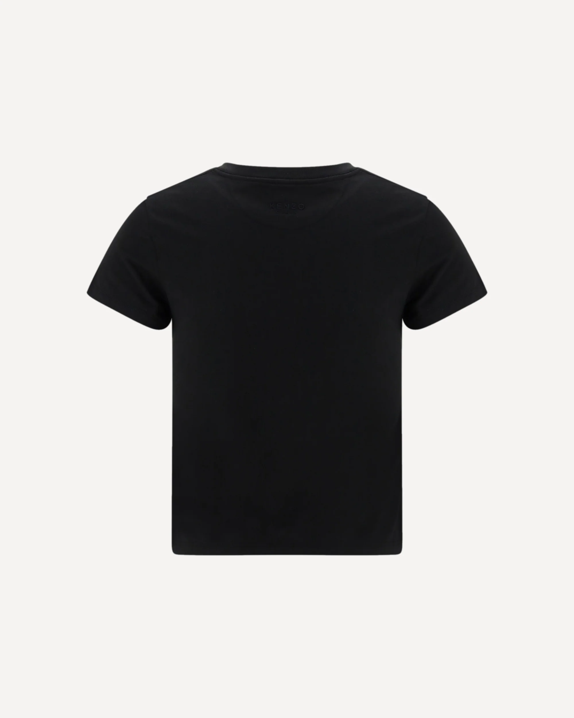 Cotton T-shirt with the embroidered “Wild Tiger” - BLACK | Cheap Luxury Handbags Store,
