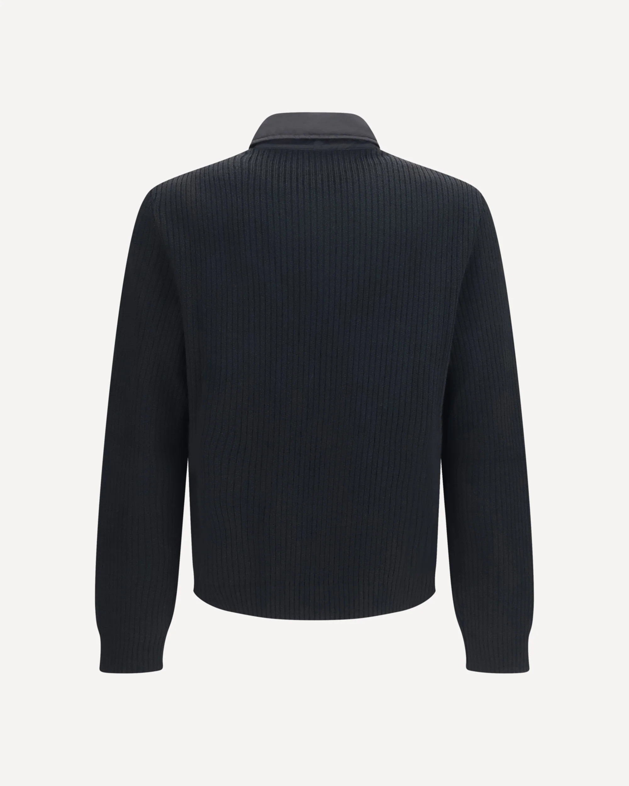 Knit Jacket with padded front - BLACK | Cheap Luxury Handbags Store,