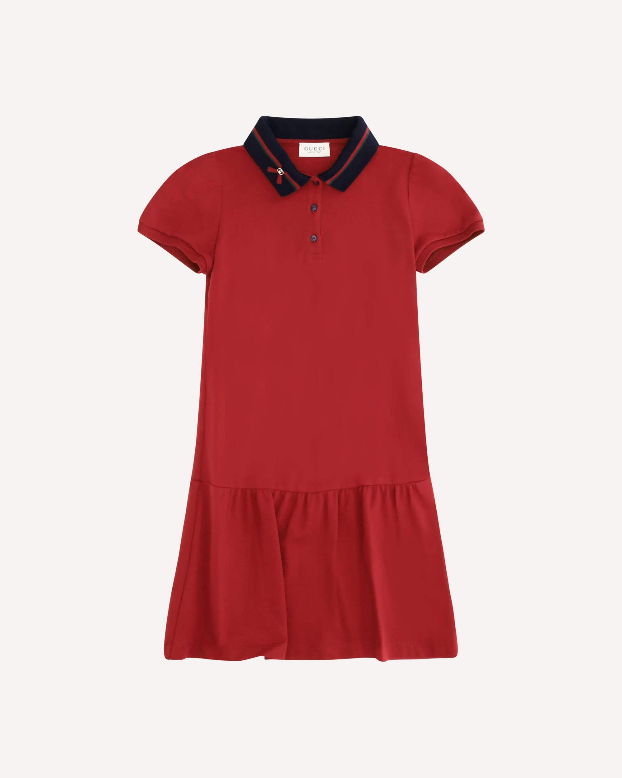 Cotton Polo Dress - RED | Cheap Luxury Handbags Store,