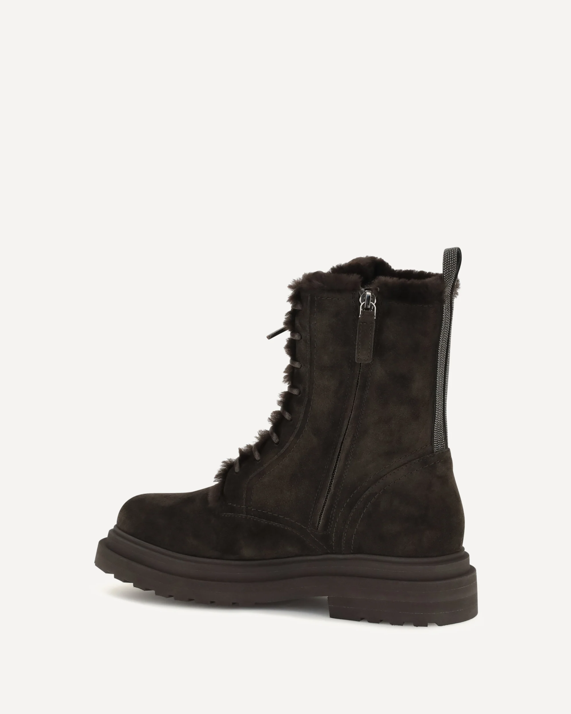 Laced Ankle Boots - BLACK | Cheap Luxury Handbags Store,