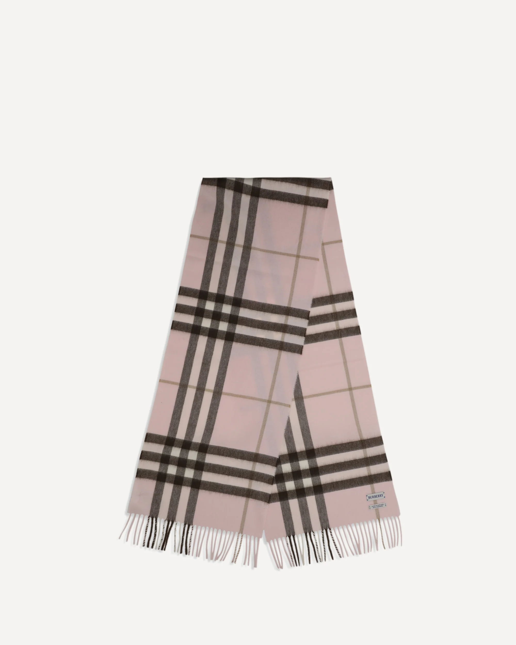Check Cashmere Scarf - PINK | Cheap Luxury Handbags Store,