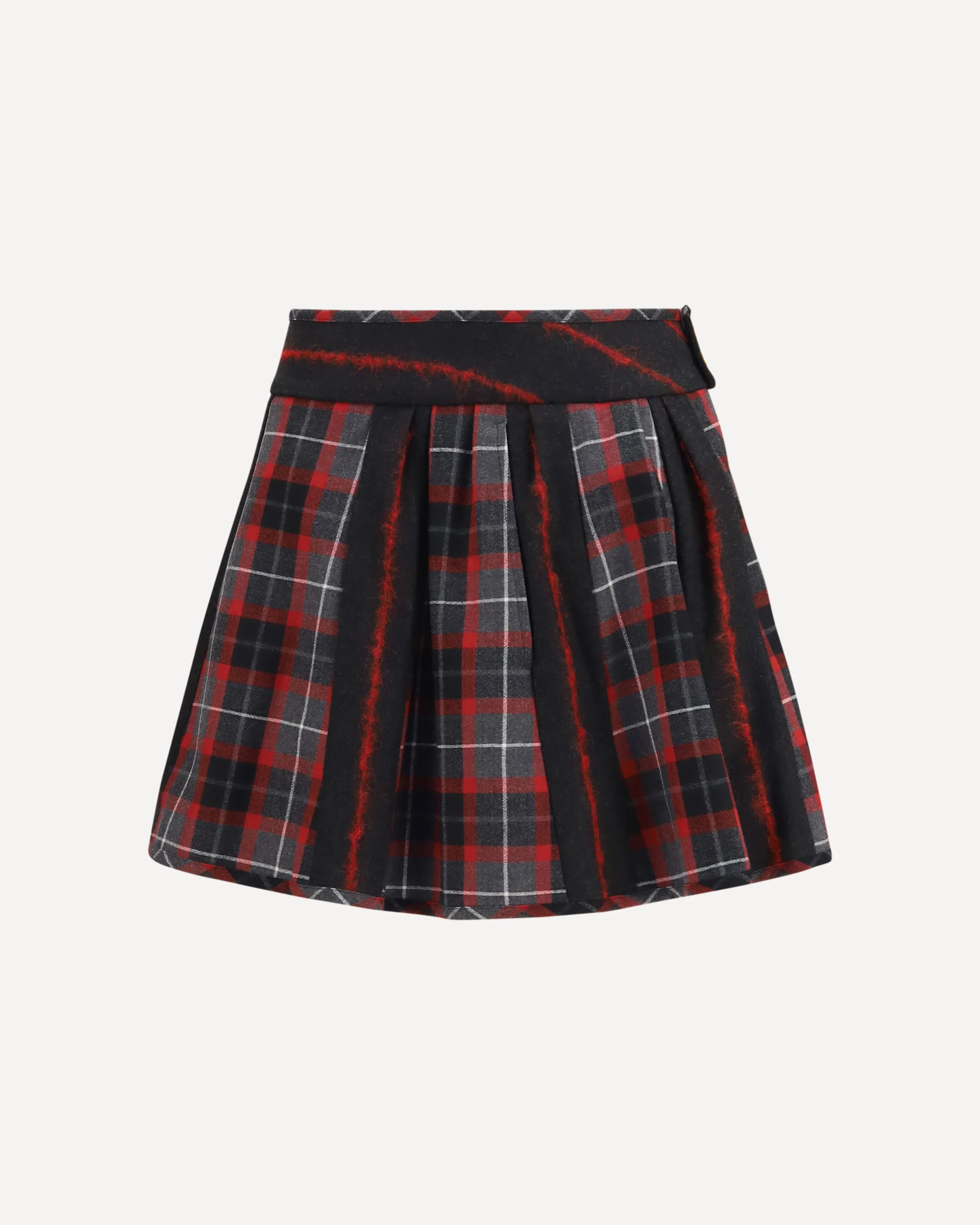 Bell virgin wool mini Skirt - RED | Cheap Luxury Handbags Store,