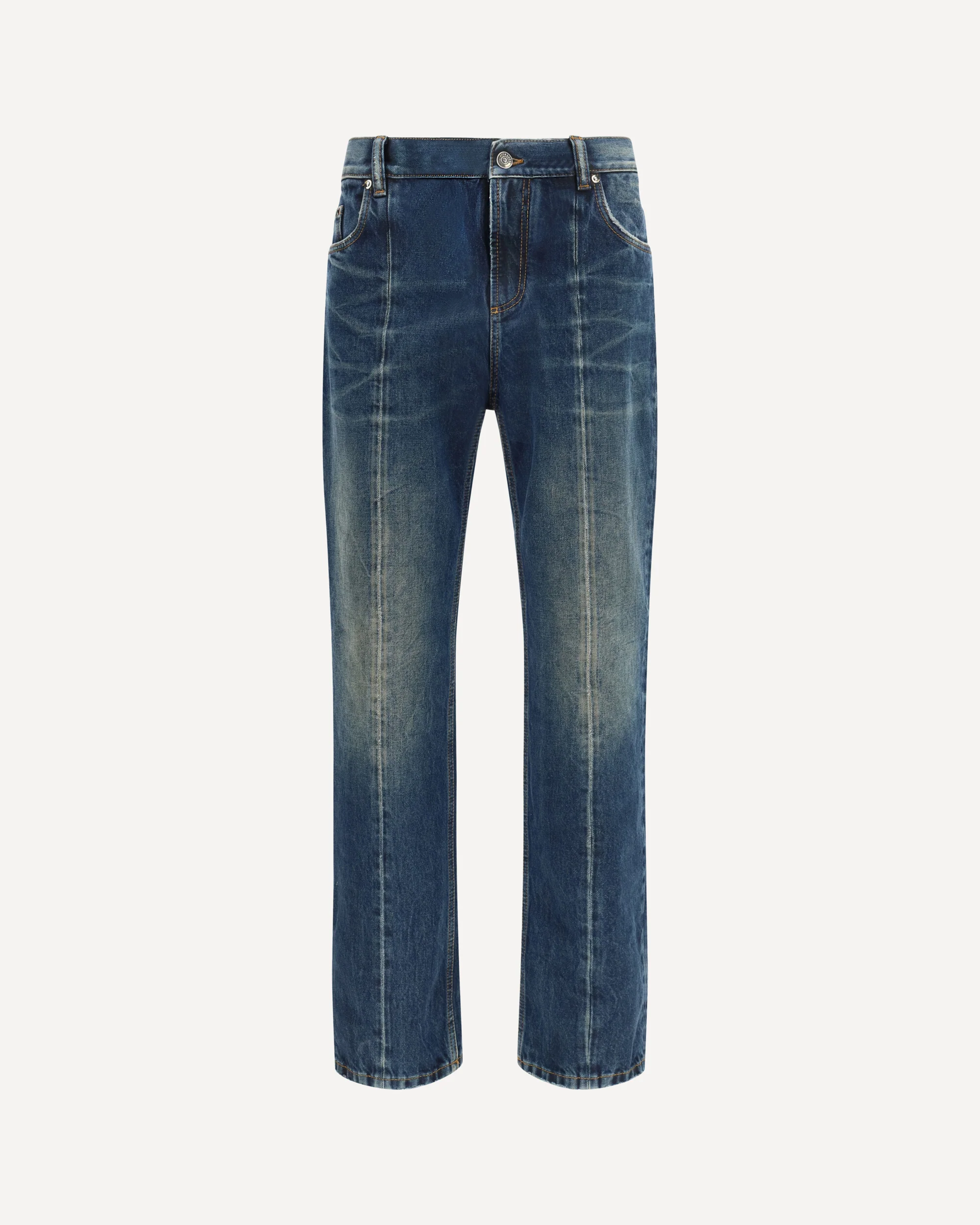 Distressed straight-leg Jeans - BLUE | Cheap Luxury Handbags Store,