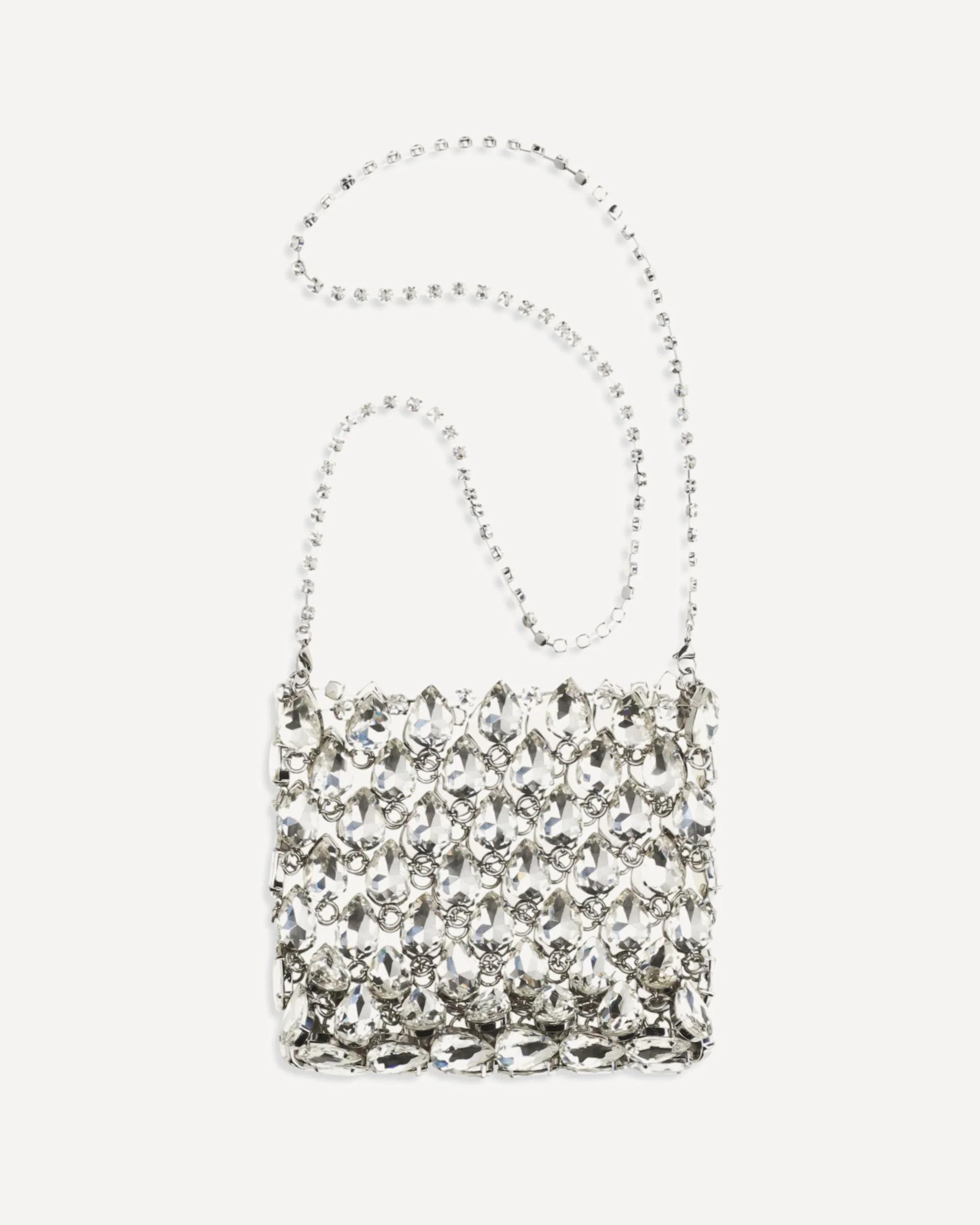 Crystal mesh Pouch - SILVER | Cheap Luxury Handbags Store,