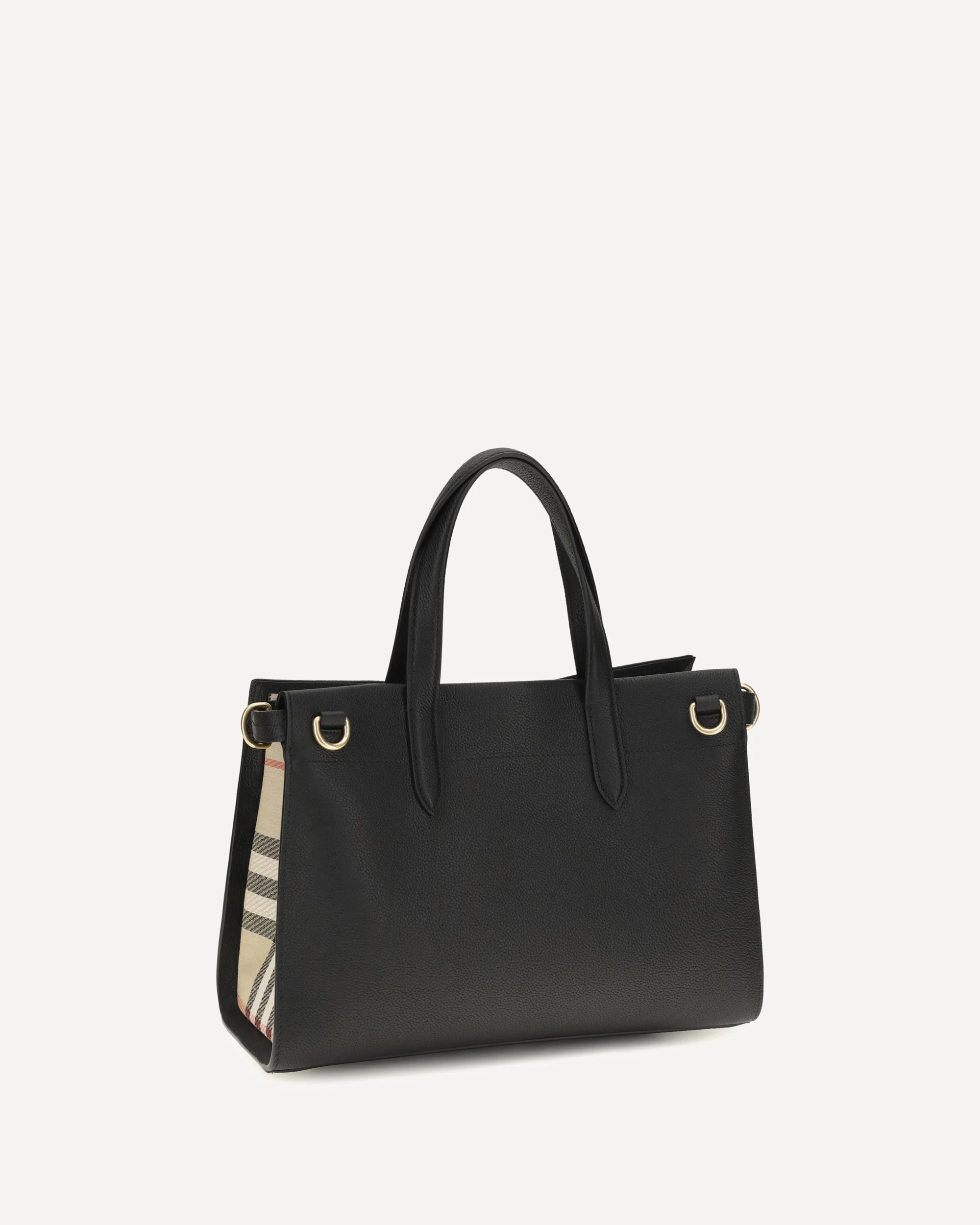 Small Cotswolds Check Tote Bag - BLACK | Cheap Luxury Handbags Store,