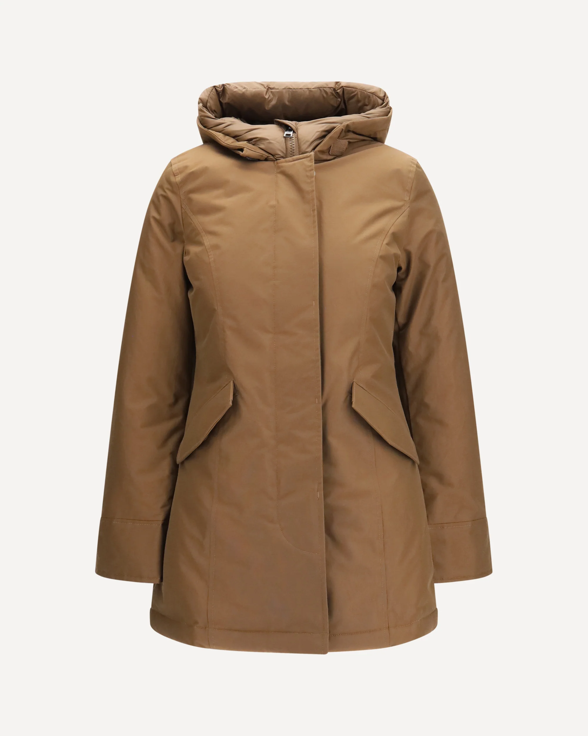 Hooded padded Arctic Parka - BROWN | Cheap Luxury Handbags Store,