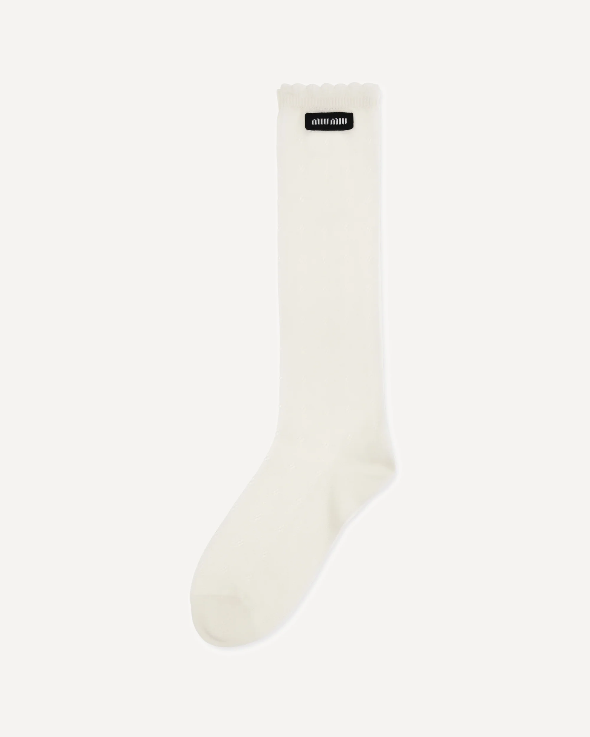 Cotton pointelle Socks - WHITE | Cheap Luxury Handbags Store,