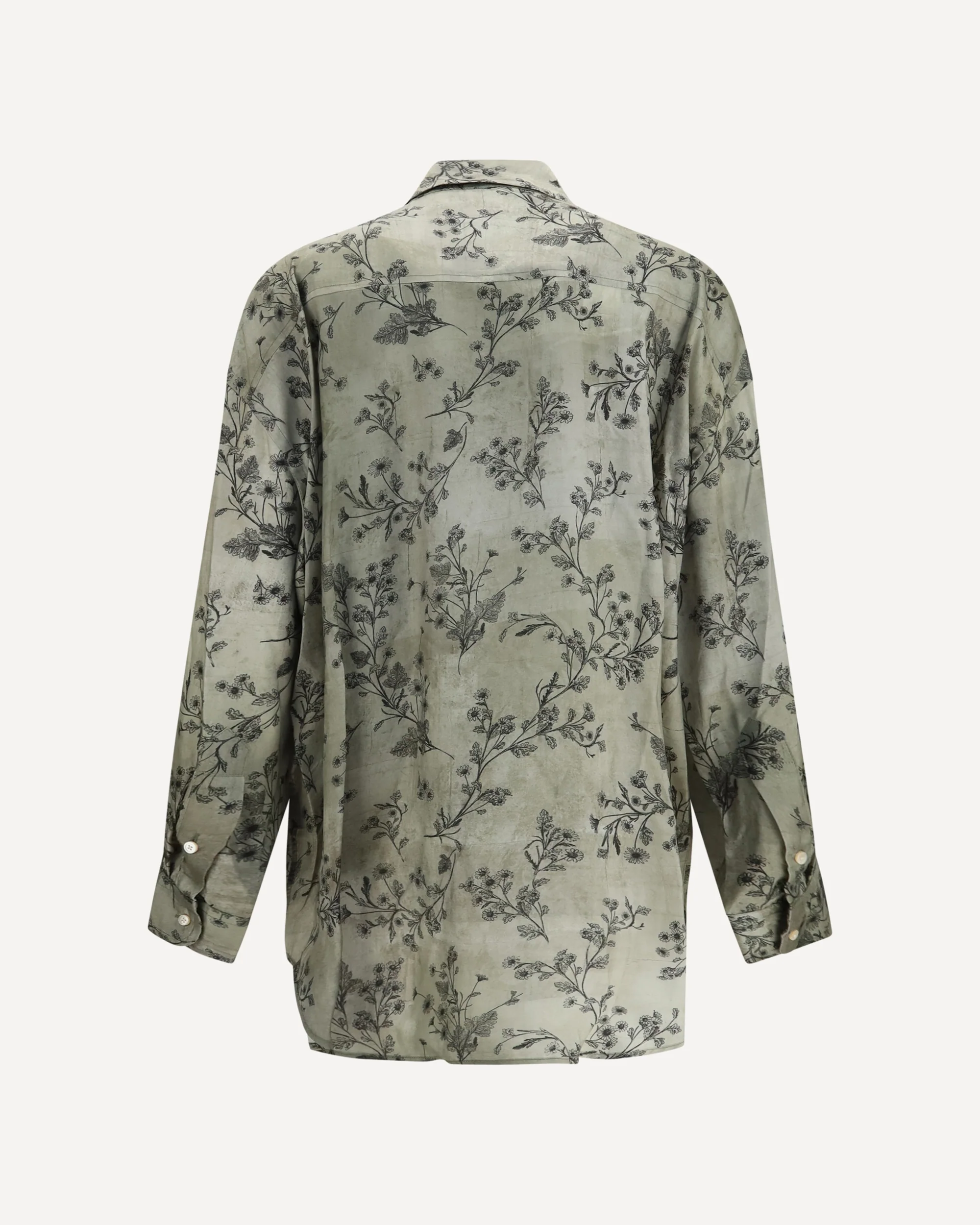 V-neck ruffle Shirt - GREEN | Cheap Luxury Handbags Store,