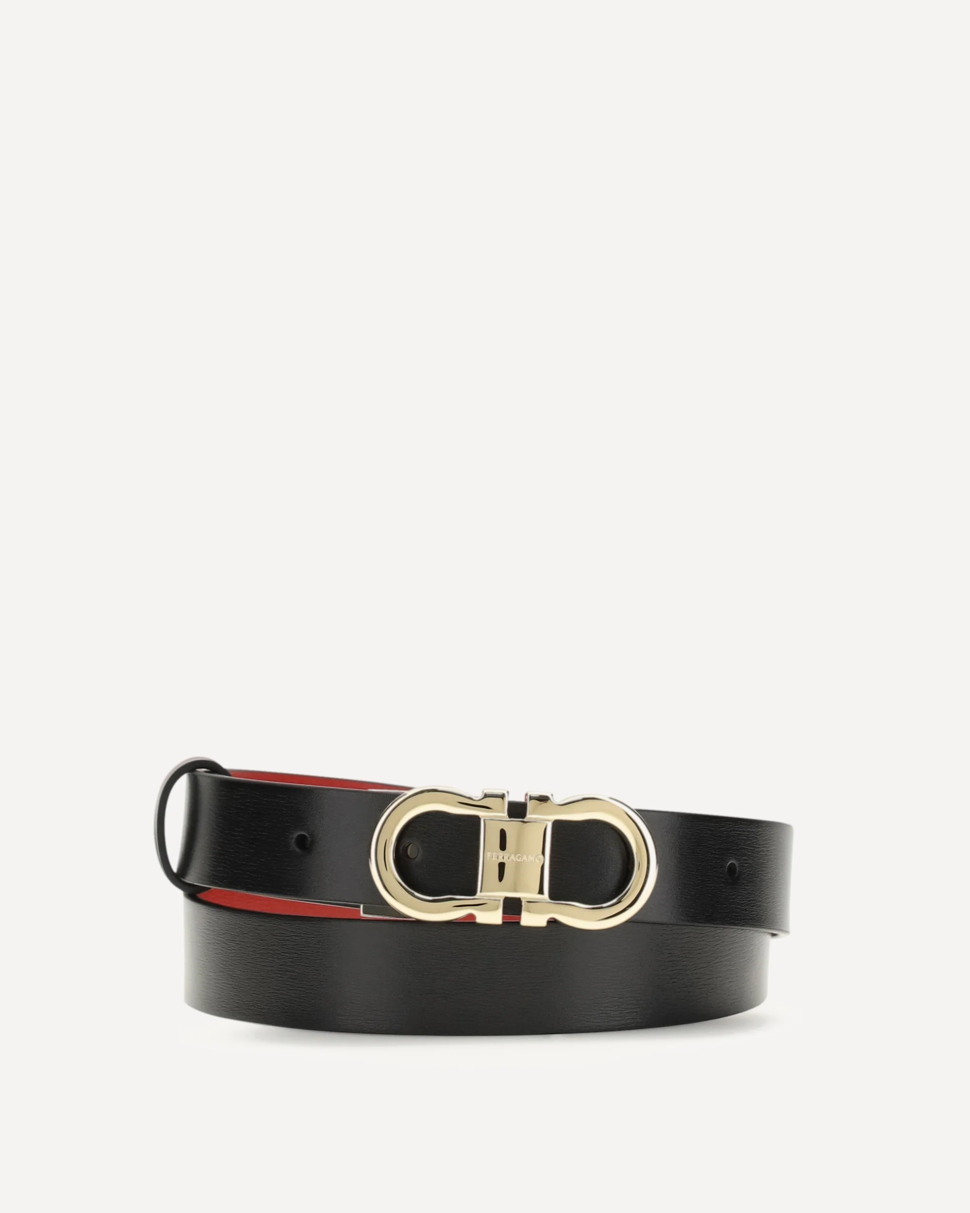 Adjustable and reversible Gancini Belt - BLACK | Cheap Luxury Handbags Store,