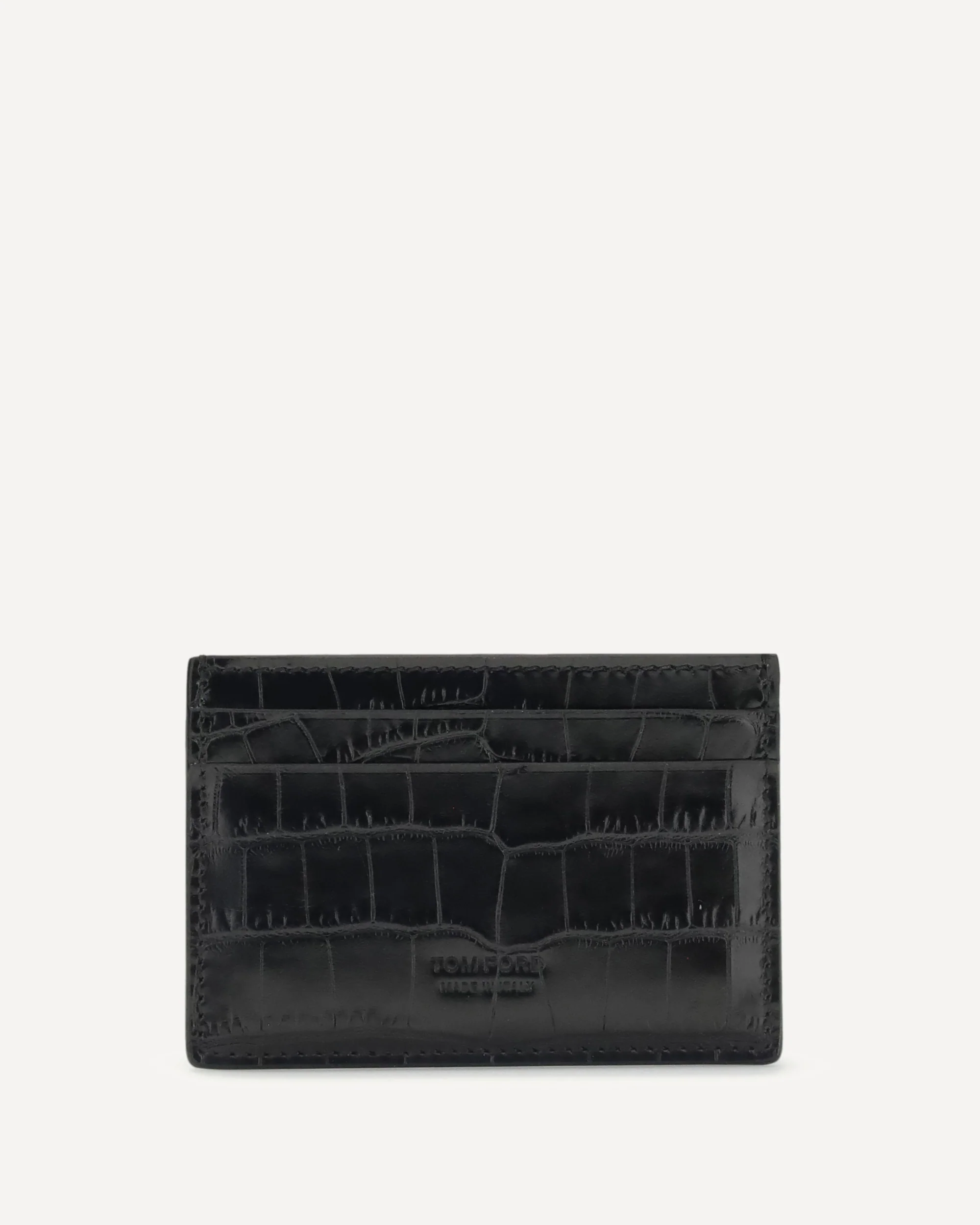 Croco print Card Holder - BLACK | Cheap Luxury Handbags Store,