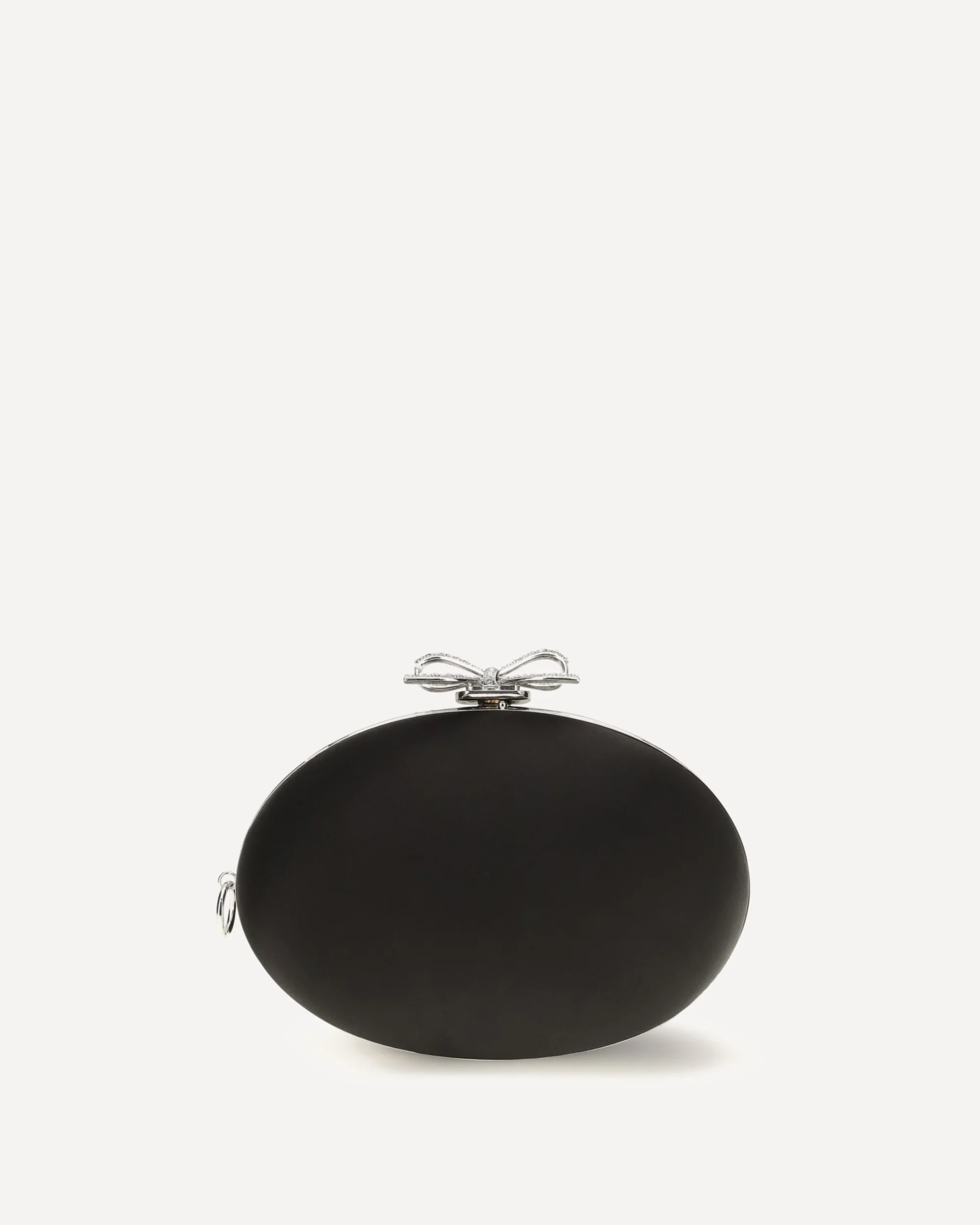 Oval satin Clutch - BLACK | Cheap Luxury Handbags Store,