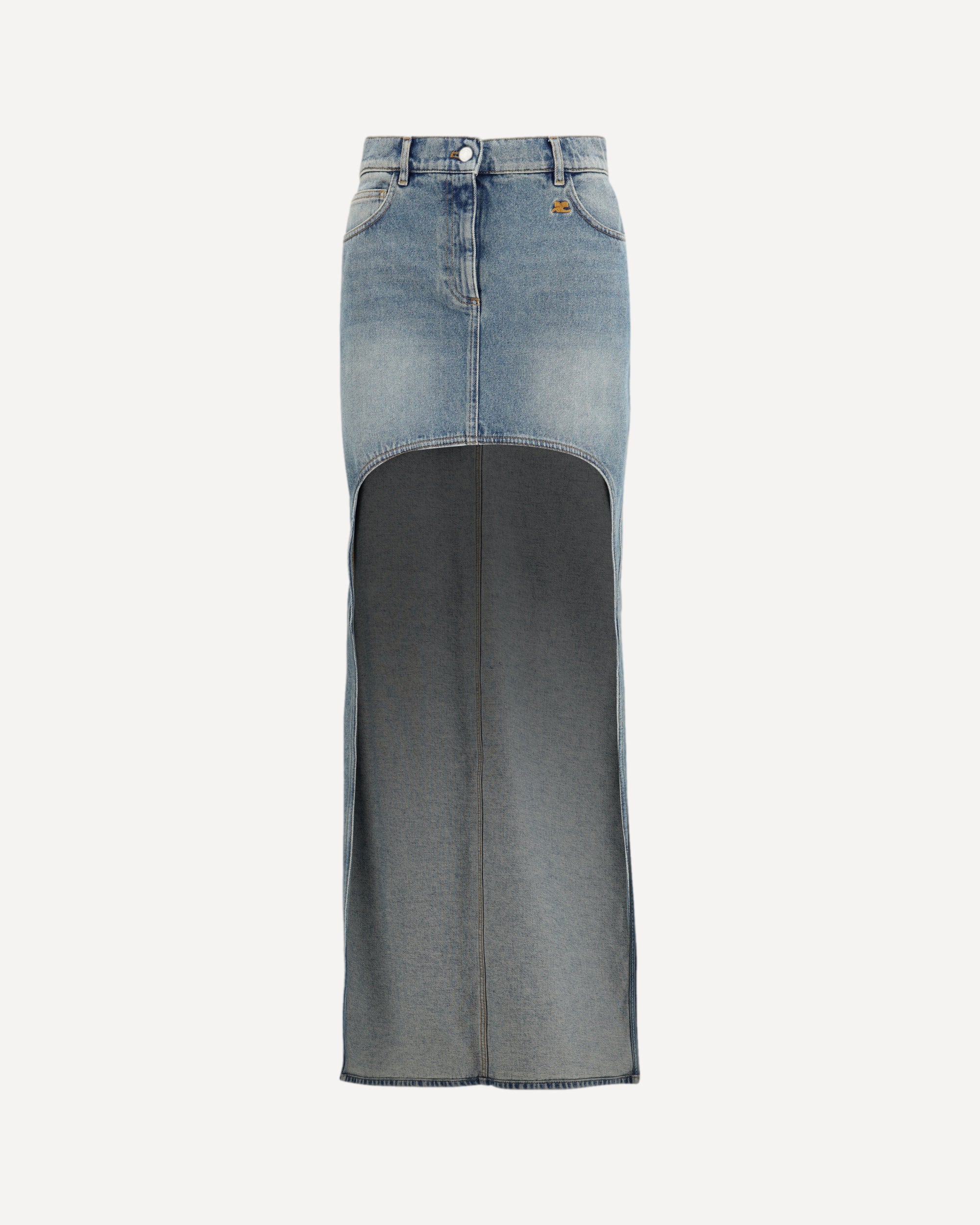 Denim circle Skirt - LIGHT BLUE | Cheap Luxury Handbags Store,