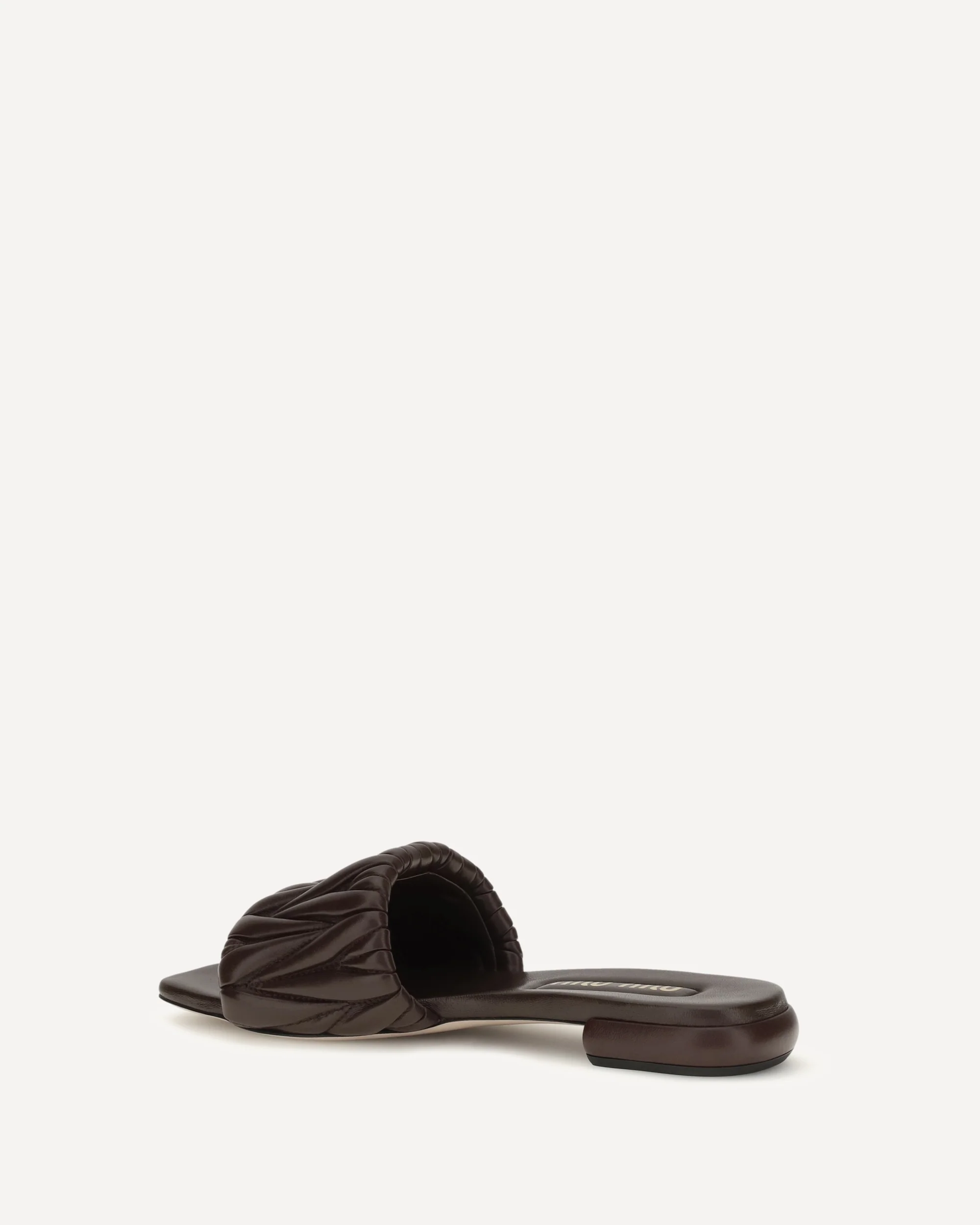 Matelassé nappa leather Sandals - BROWN | Cheap Luxury Handbags Store,