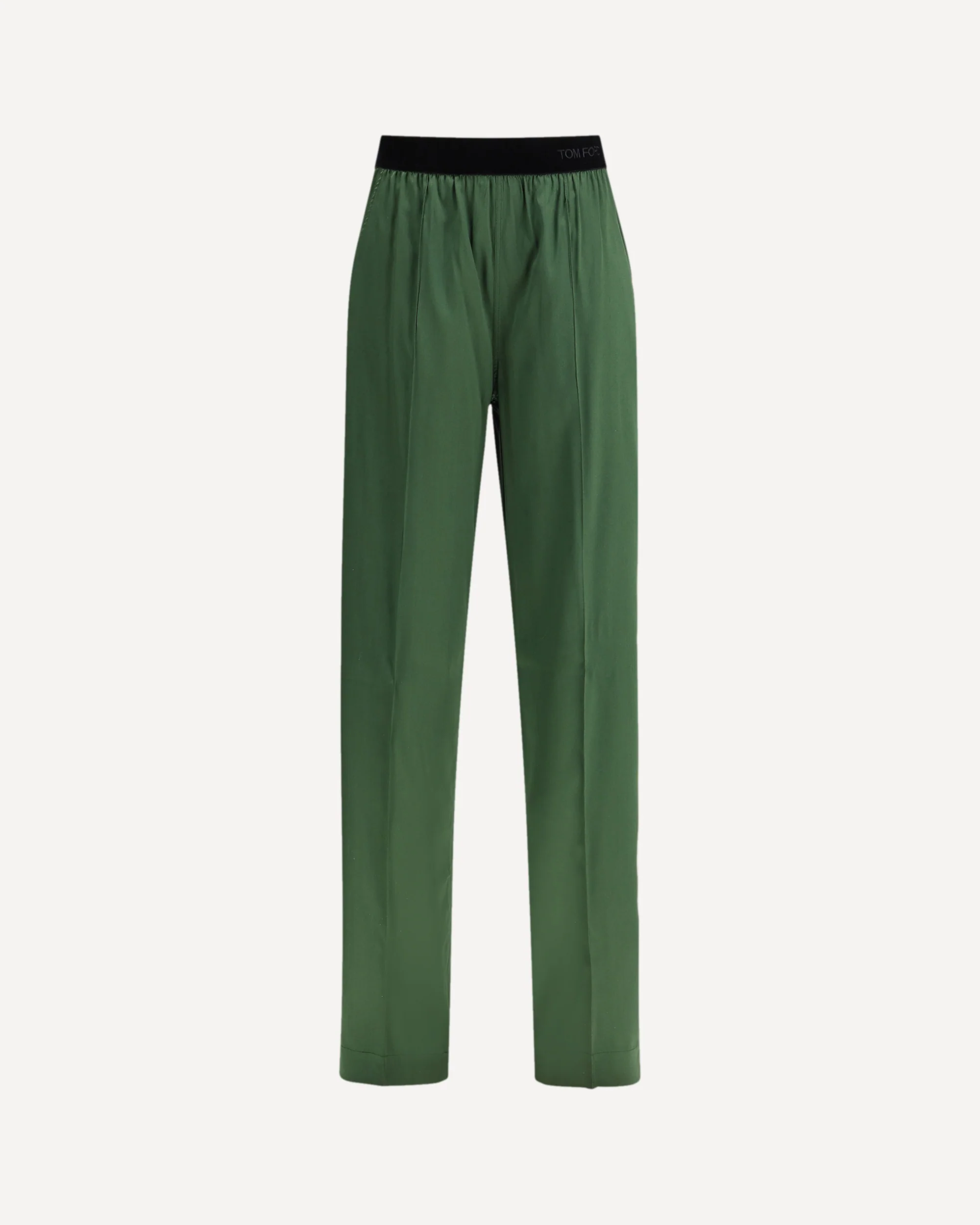 Stretch silk satin Pants - GREEN | Cheap Luxury Handbags Store,