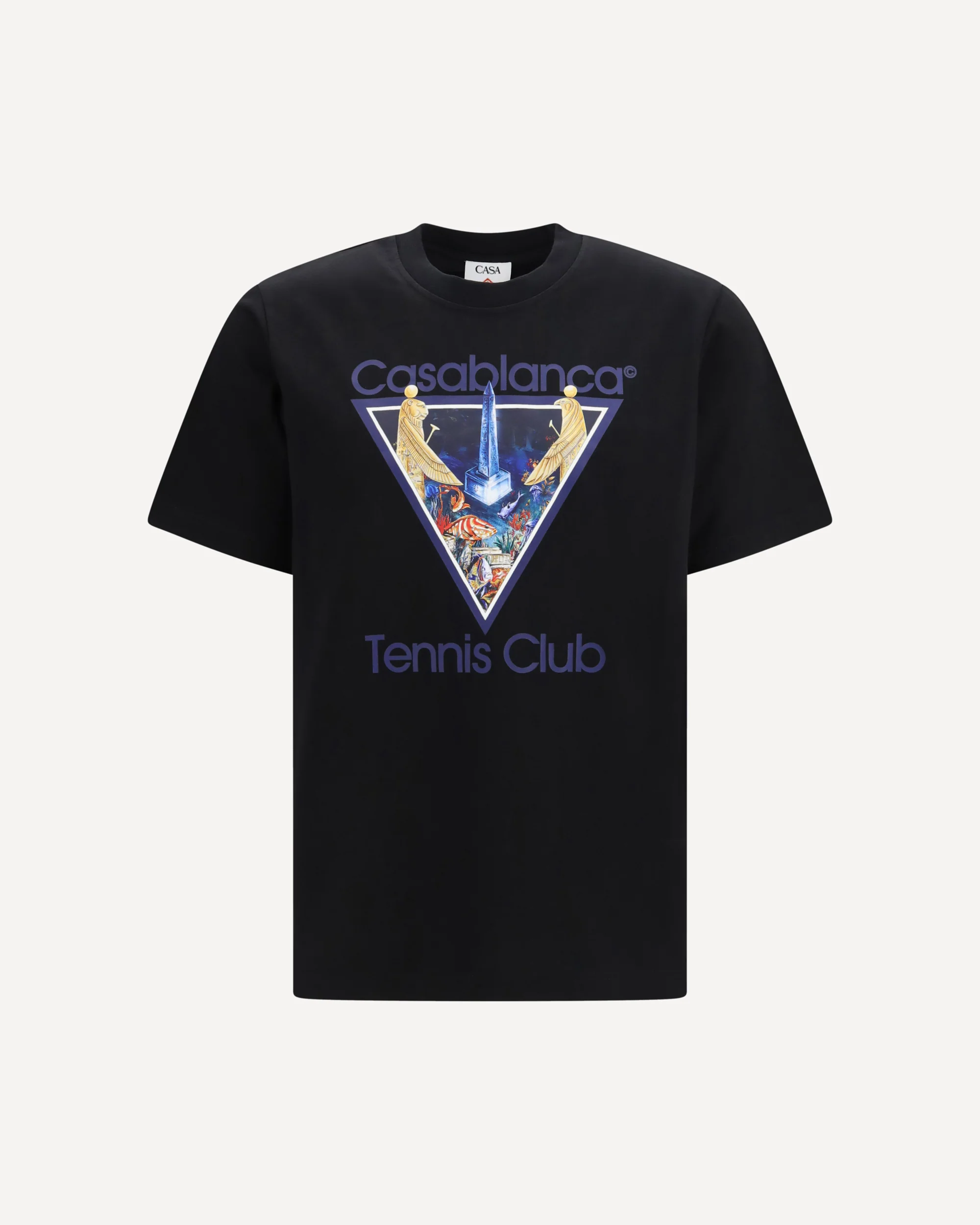 Tennis Club Monde Perdu print T-shirt - BLACK | Cheap Luxury Handbags Store,