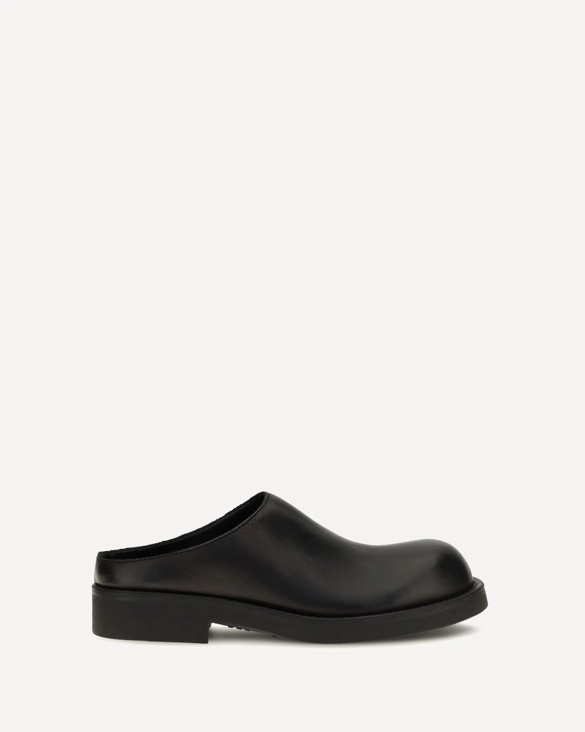Biker round toe Mules - BLACK | Cheap Luxury Handbags Store,