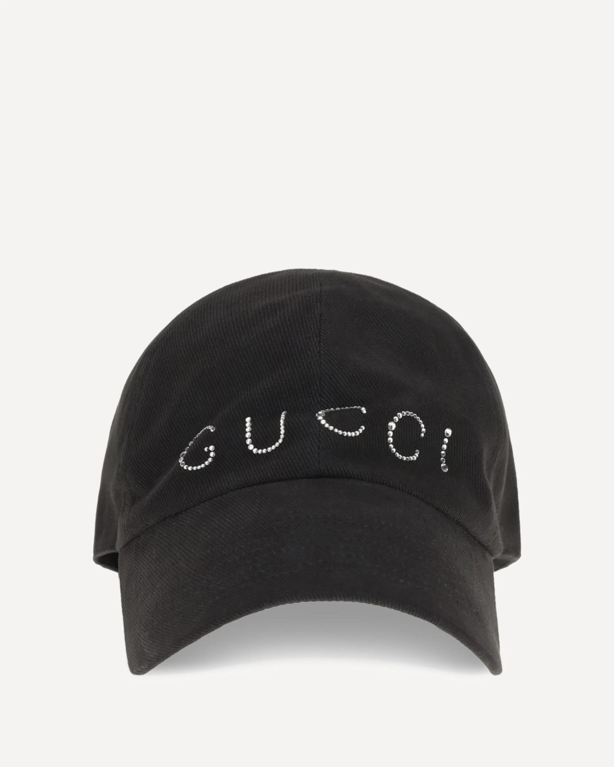 Rhinestone logo Baseball Cap - BLACK | Cheap Luxury Handbags Store,