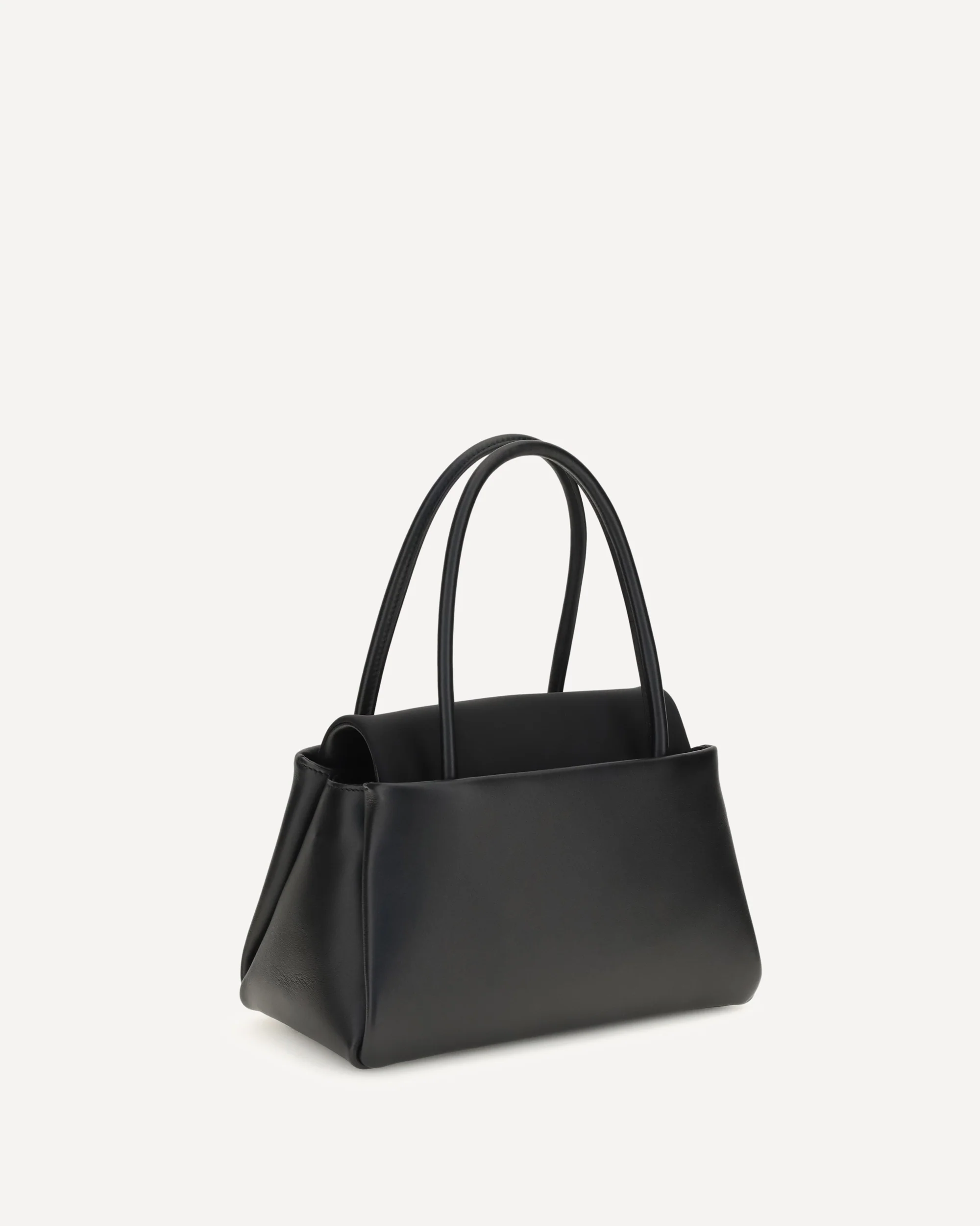 Top Handle Bag with triangle logo - BLACK | Cheap Luxury Handbags Store,
