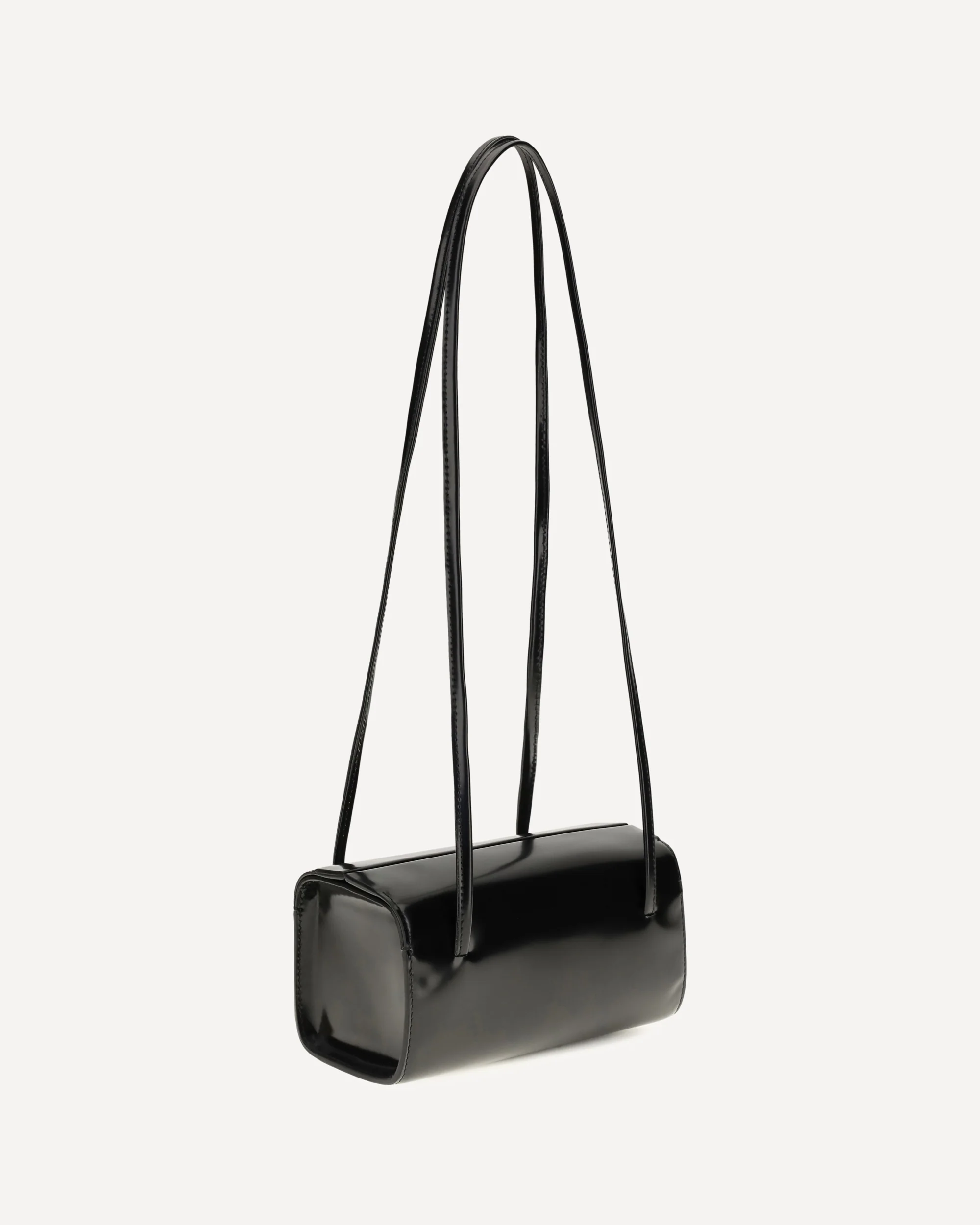 Mie brushed leather Shoulder Bag - BLACK | Cheap Luxury Handbags Store,