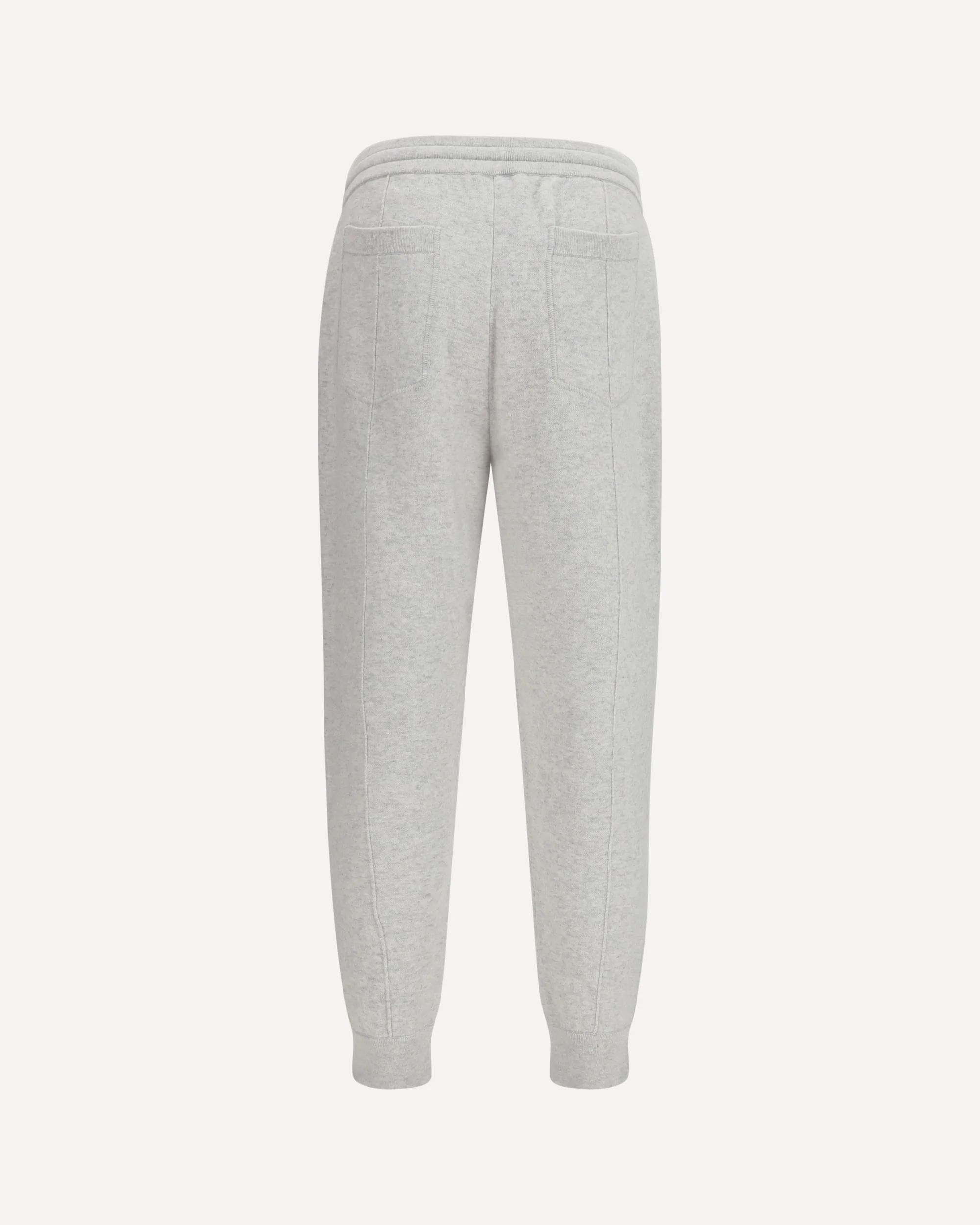 Double-knit cashmere Pants with Crête and zips at the hem - GREY | Cheap Luxury Handbags Store,