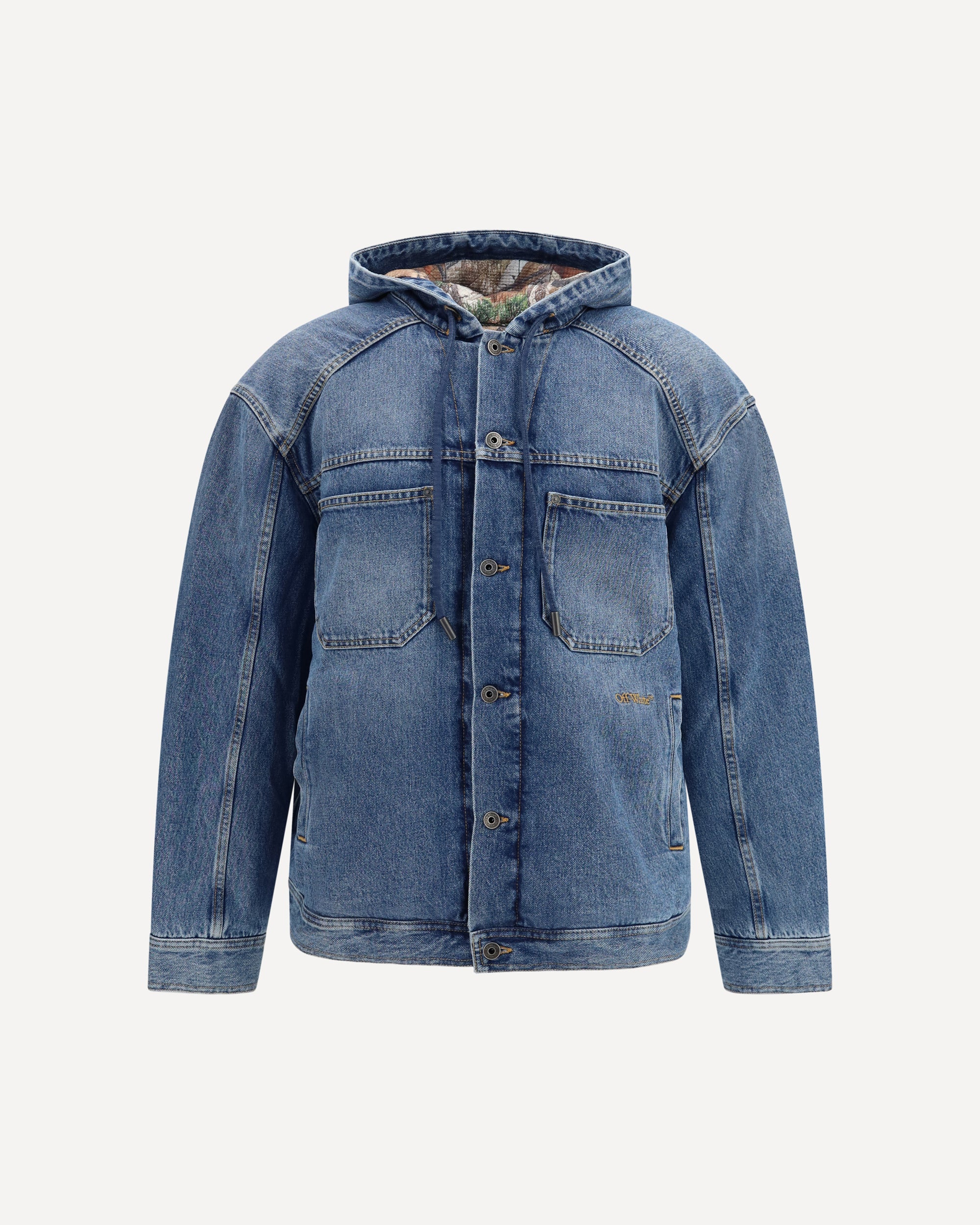 Bookish padded denim Jacket - BLUE | Cheap Luxury Handbags Store,