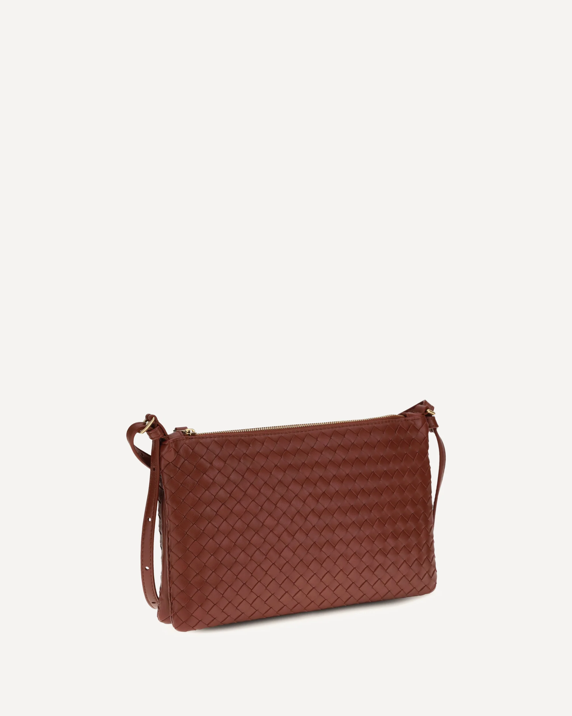 Intrecciato Shoulder Bag - RED | Cheap Luxury Handbags Store,