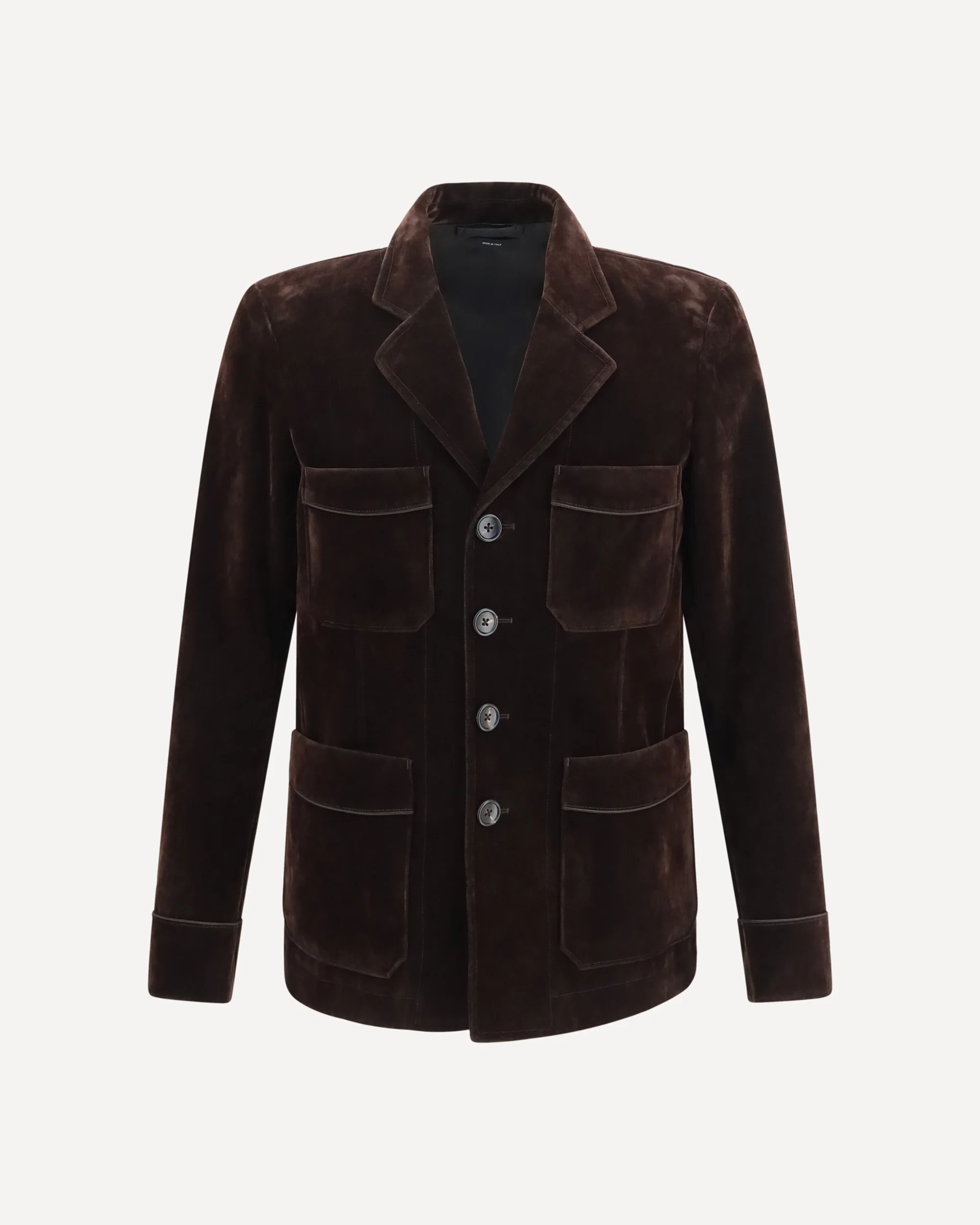 Cotton-blend Blazer - BROWN | Cheap Luxury Handbags Store,