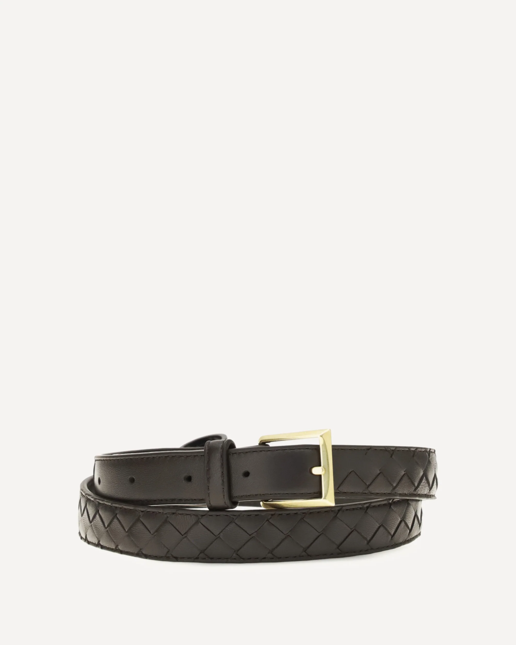 Intrecciato Belt - BROWN | Cheap Luxury Handbags Store,