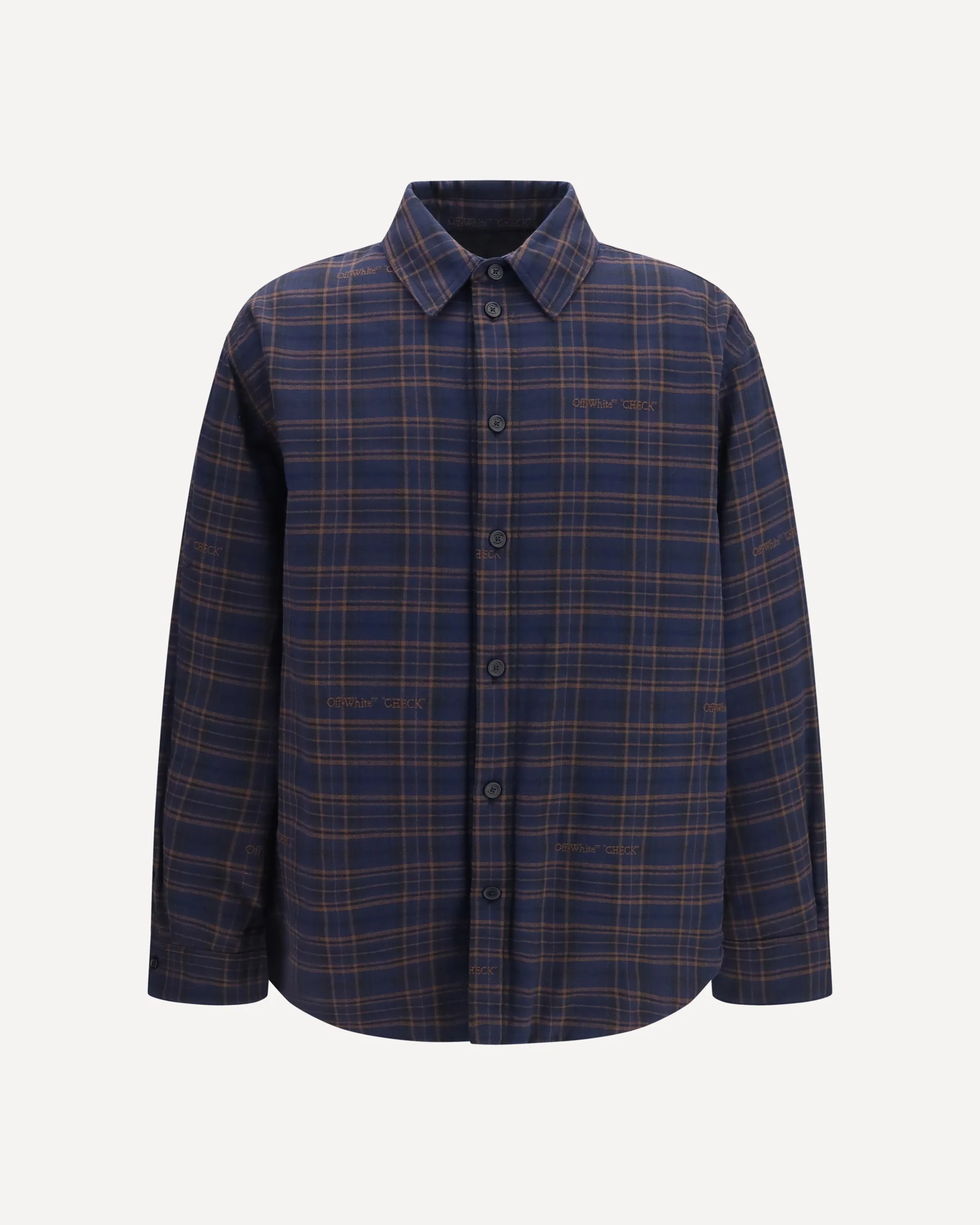 Oversized padded flannel Shirt - BLUE | Cheap Luxury Handbags Store,