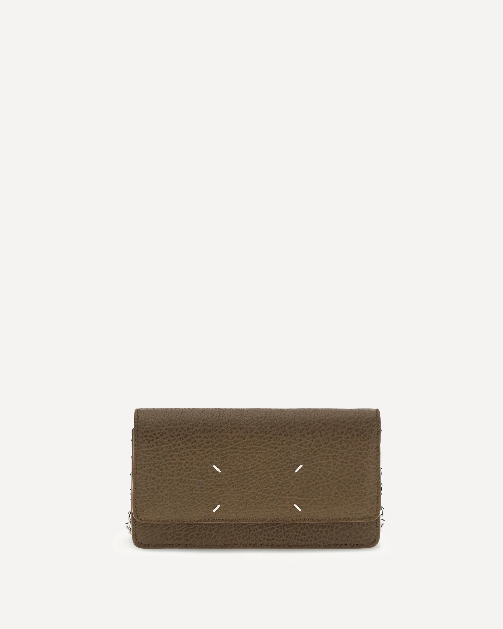 Grained leather Wallet - BROWN | Cheap Luxury Handbags Store,