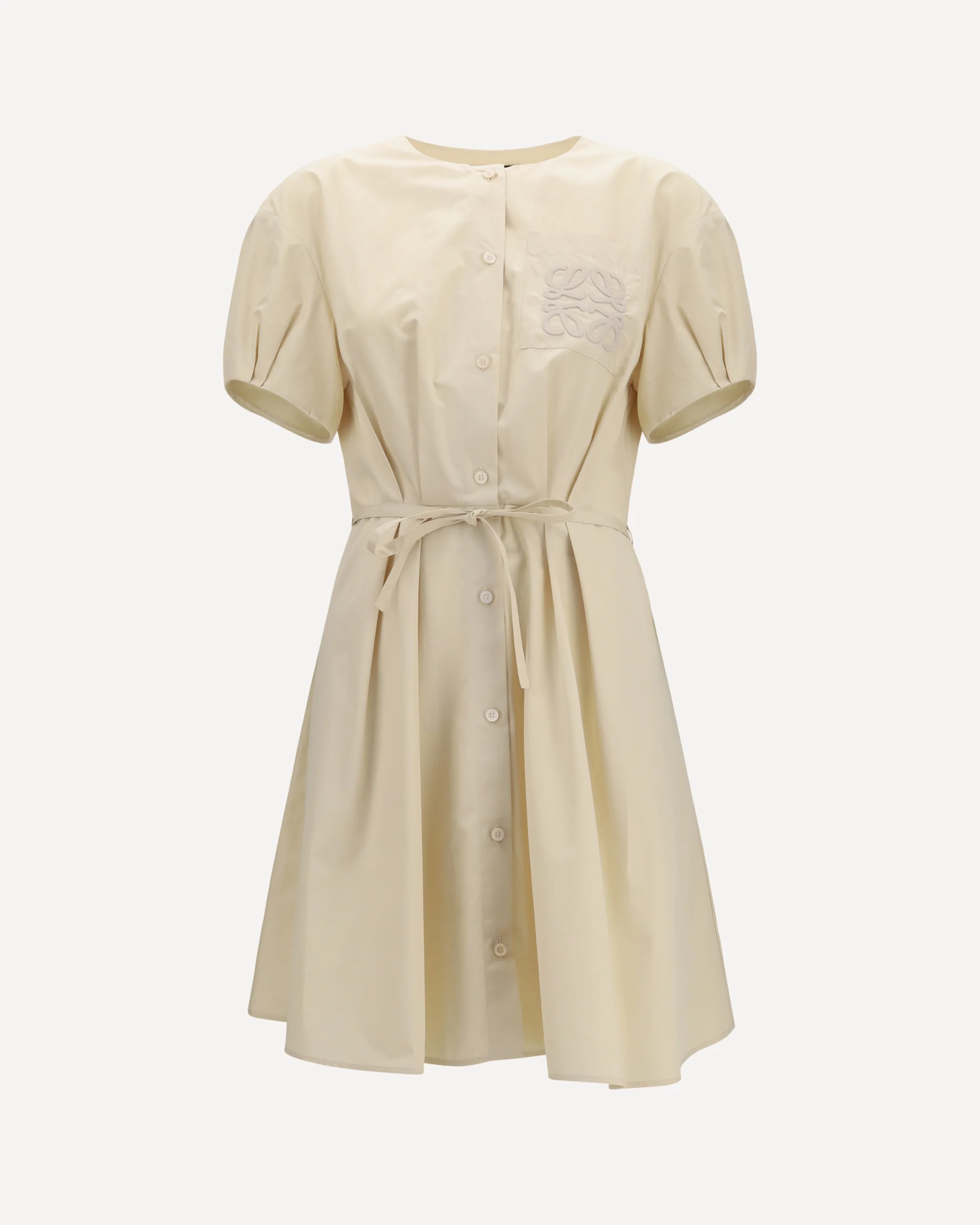 Lightweight cotton poplin Dress - BEIGE | Cheap Luxury Handbags Store,
