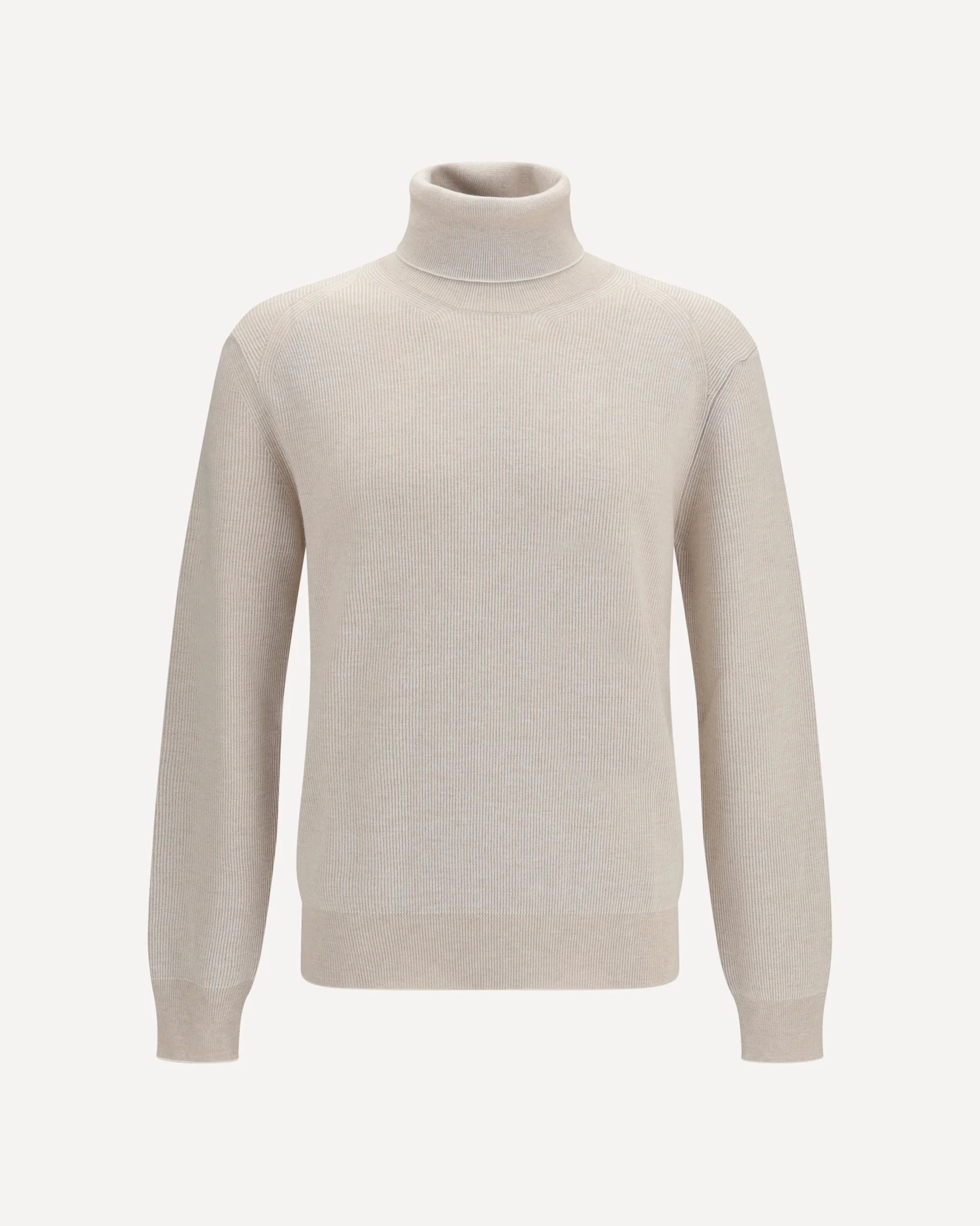 Wool and cashmere turtleneck Sweater - BEIGE | Cheap Luxury Handbags Store,