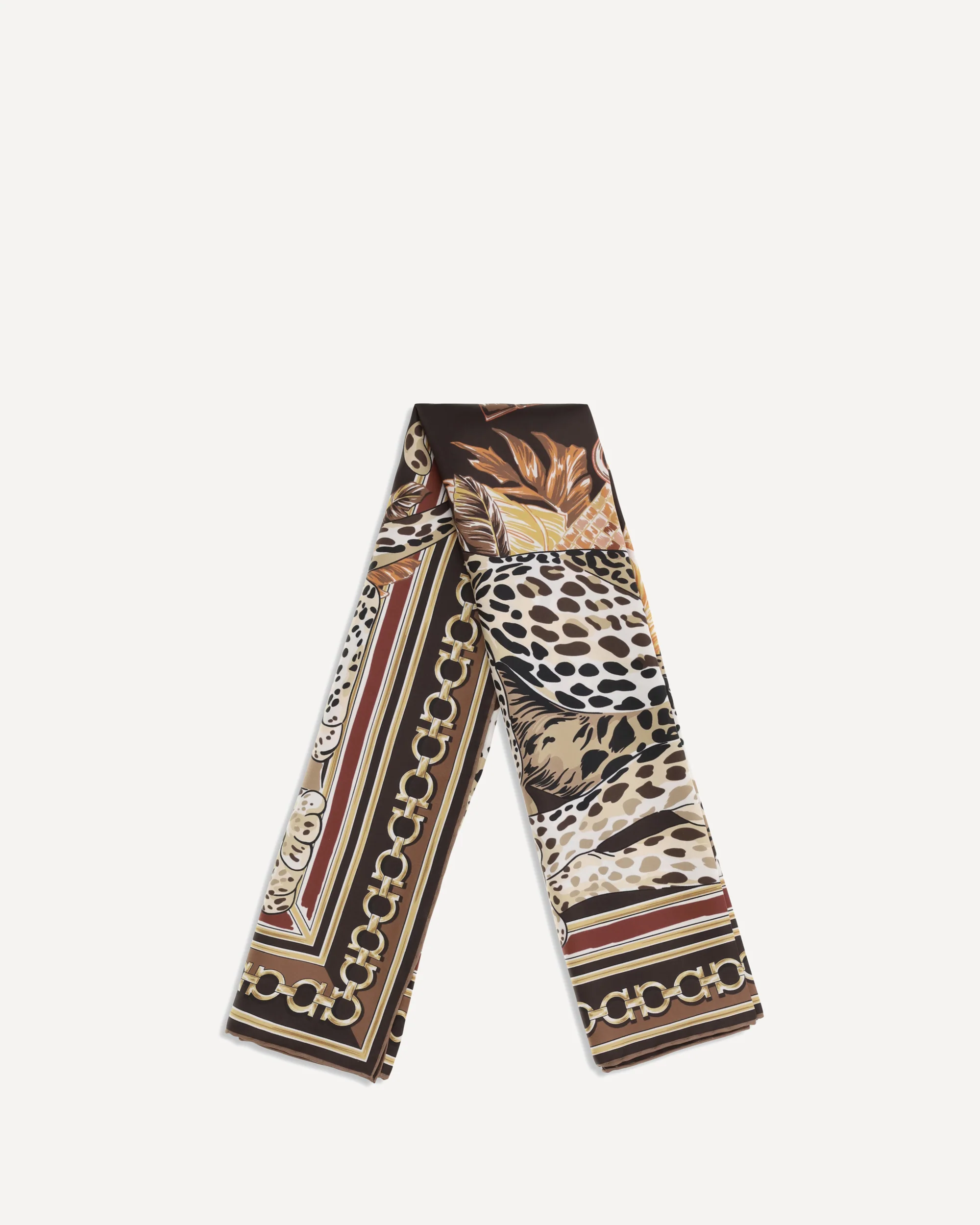 Leopard-print silk Scarf - MULTICOLOUR | Cheap Luxury Handbags Store,