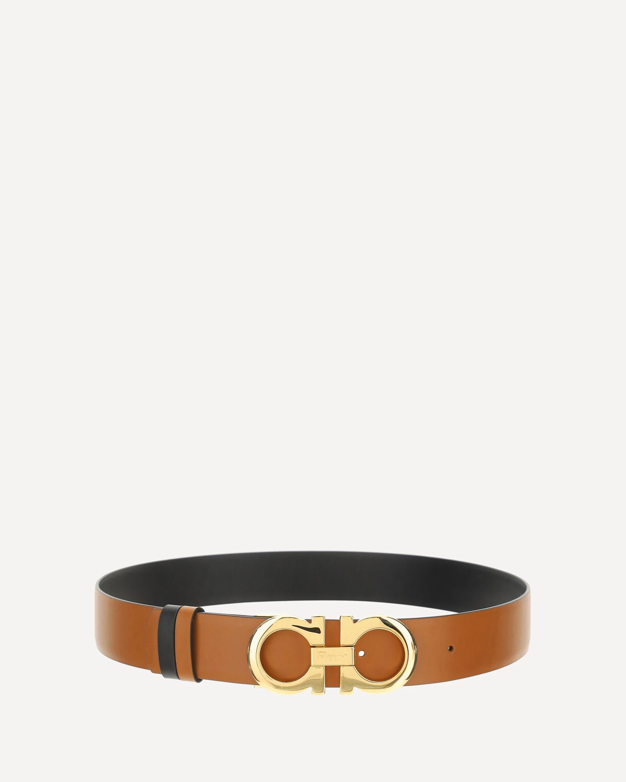 Gancini reversible Belt - BROWN | Cheap Luxury Handbags Store,
