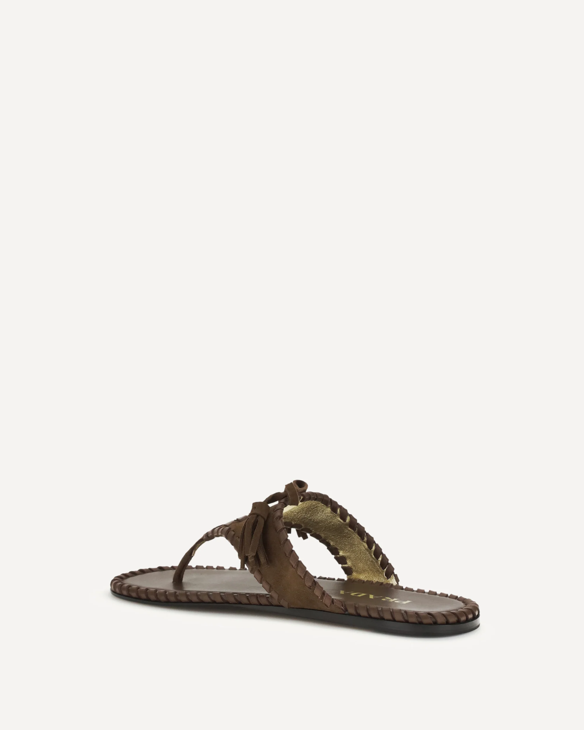 Thong Sandals with tassels - BROWN | Cheap Luxury Handbags Store,