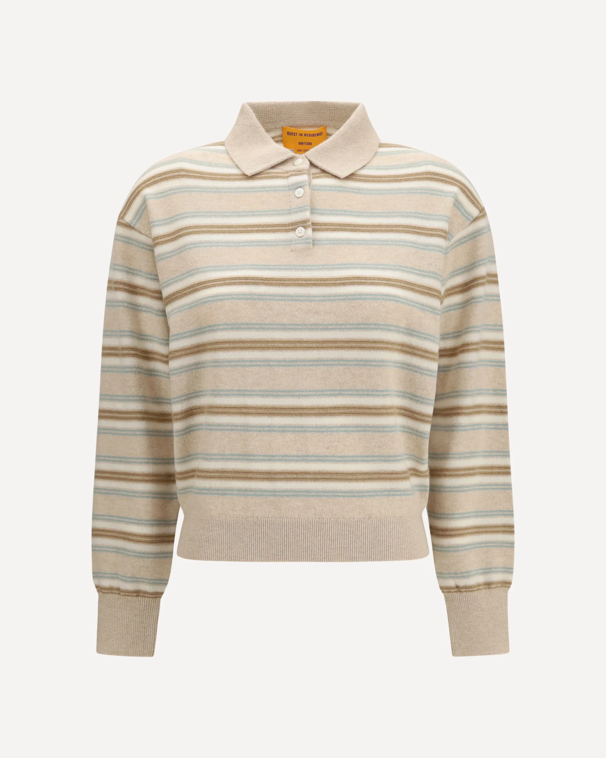 College striped Polo Sweater - BEIGE | Cheap Luxury Handbags Store,